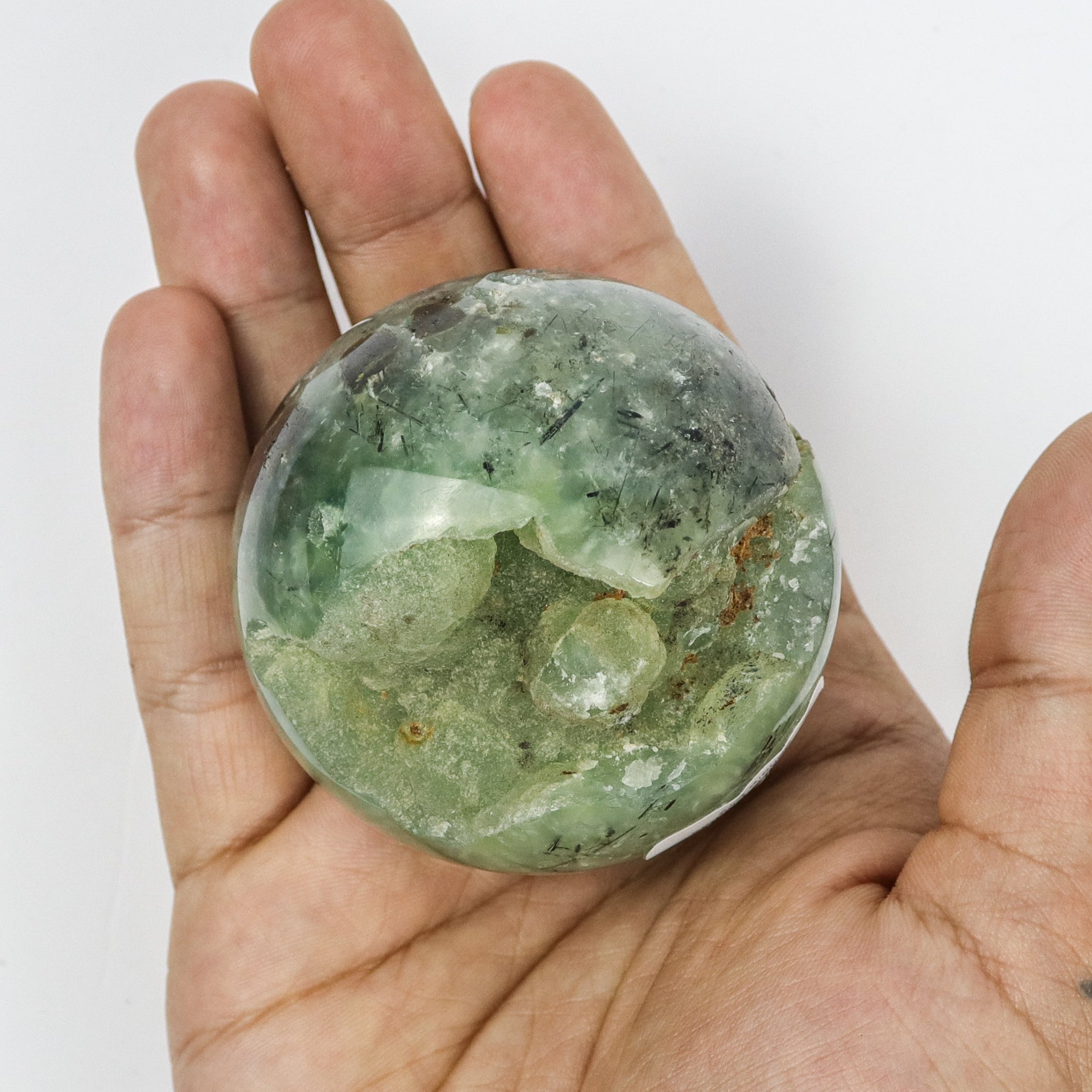 2 Inch Prehnite & Epidote Sphere L17