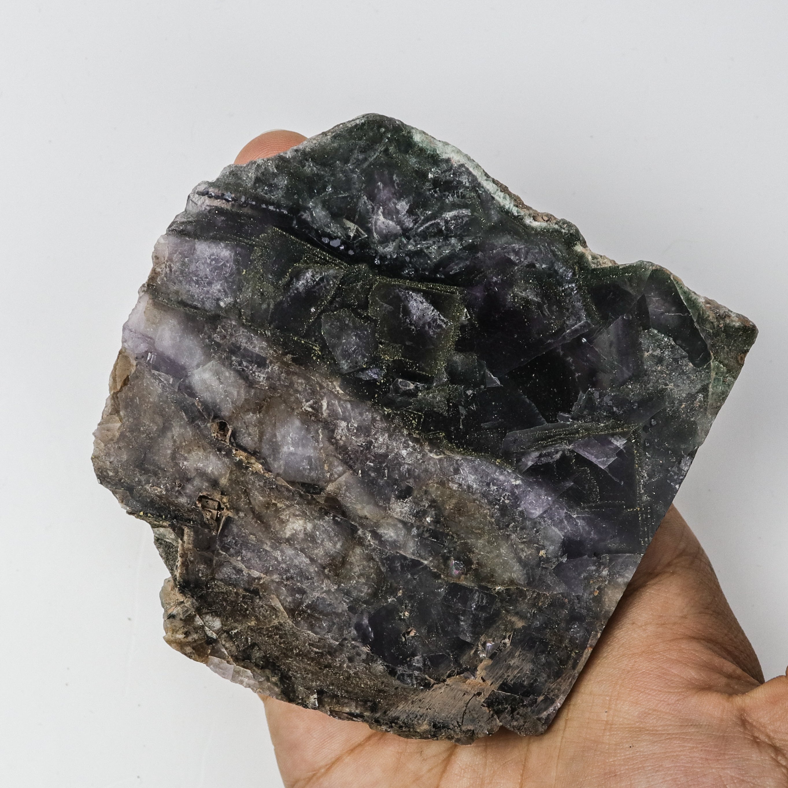 4 Inch Fluorite Slab B18