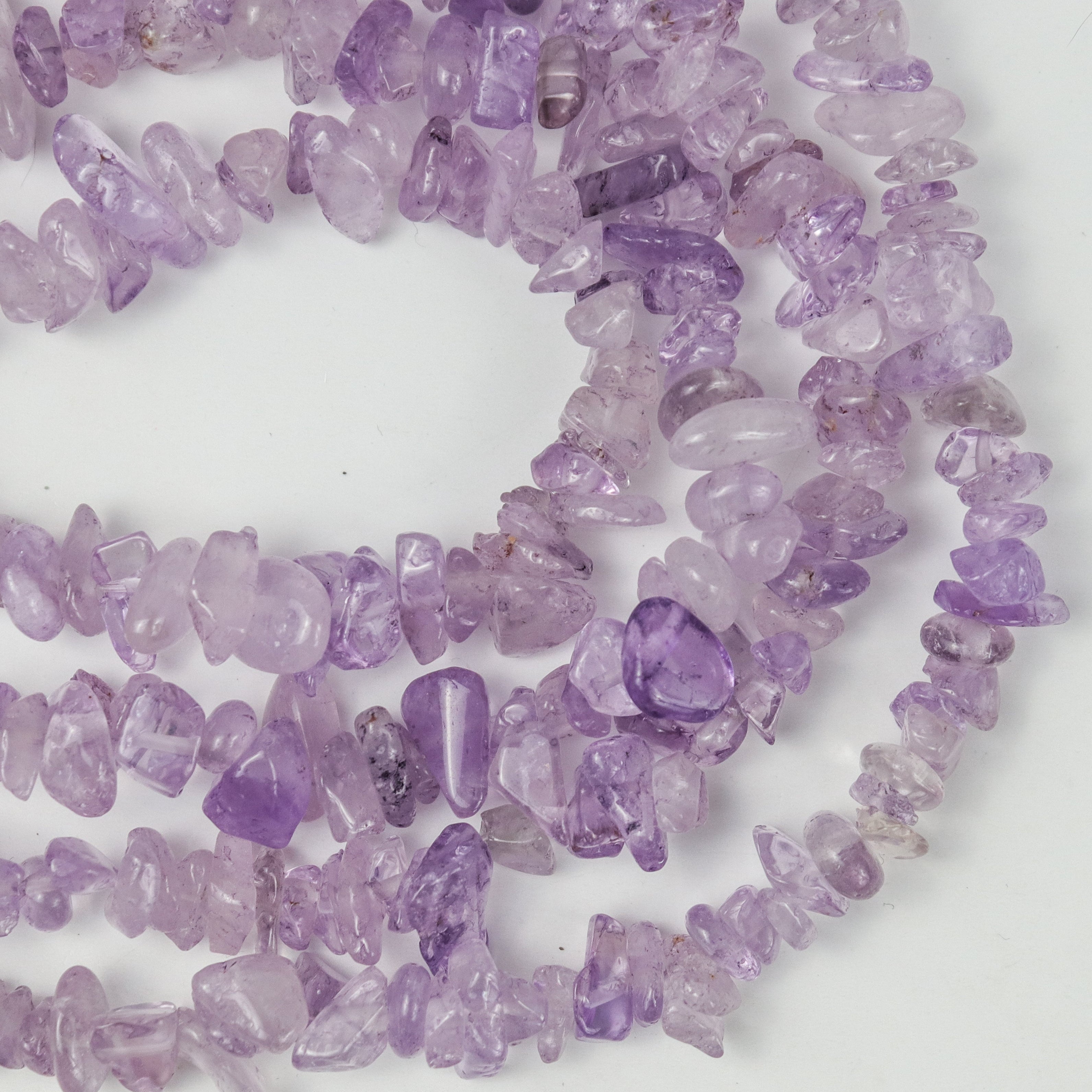 Light Amethyst Chip Bead Strand