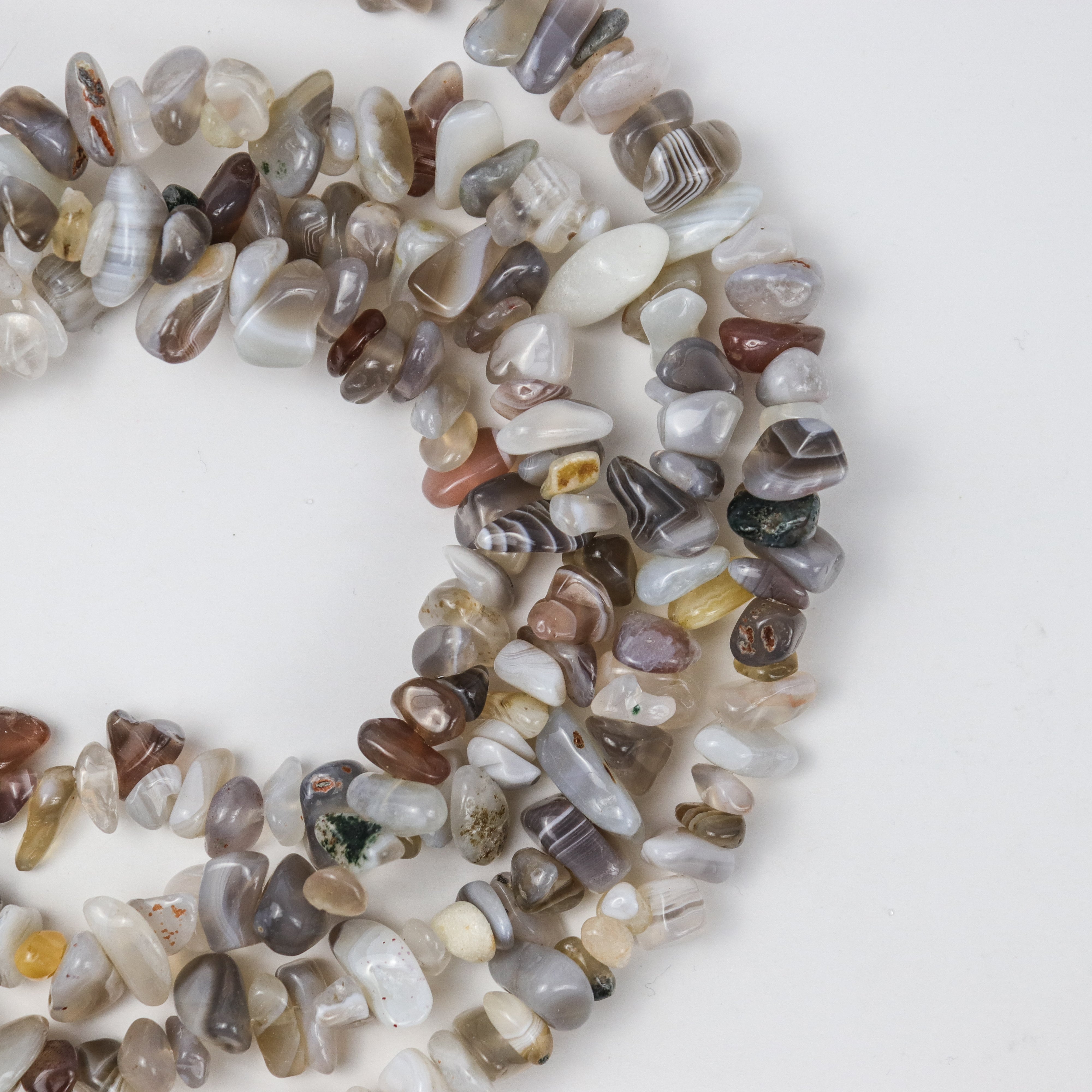 Botswana Agate Chip Bead Strand