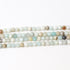 4mm HQ Faceted Multi Amazonite Bead Strand