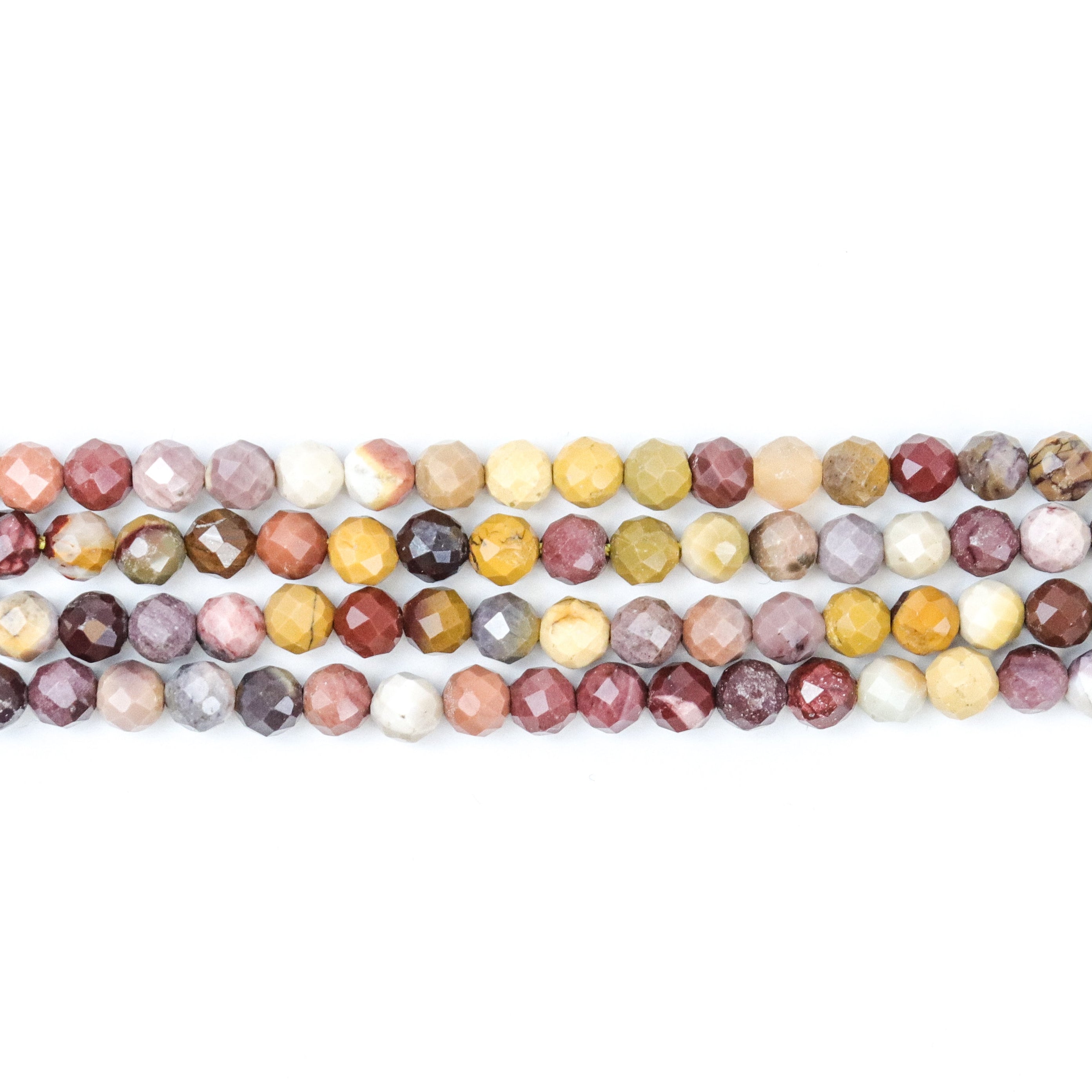 4mm HQ Faceted Mookaite Bead Strand