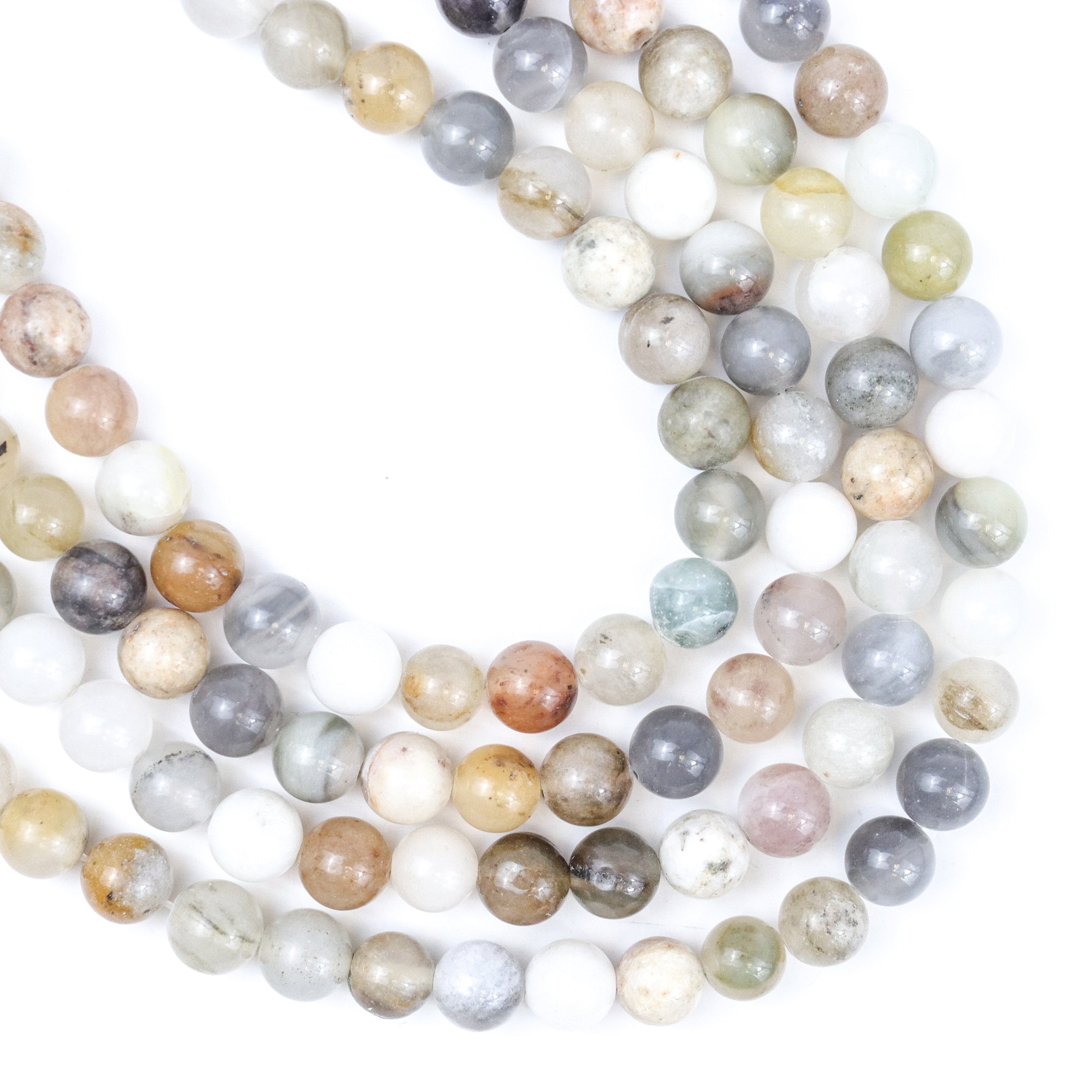 8mm MW River Agate Bead Strand