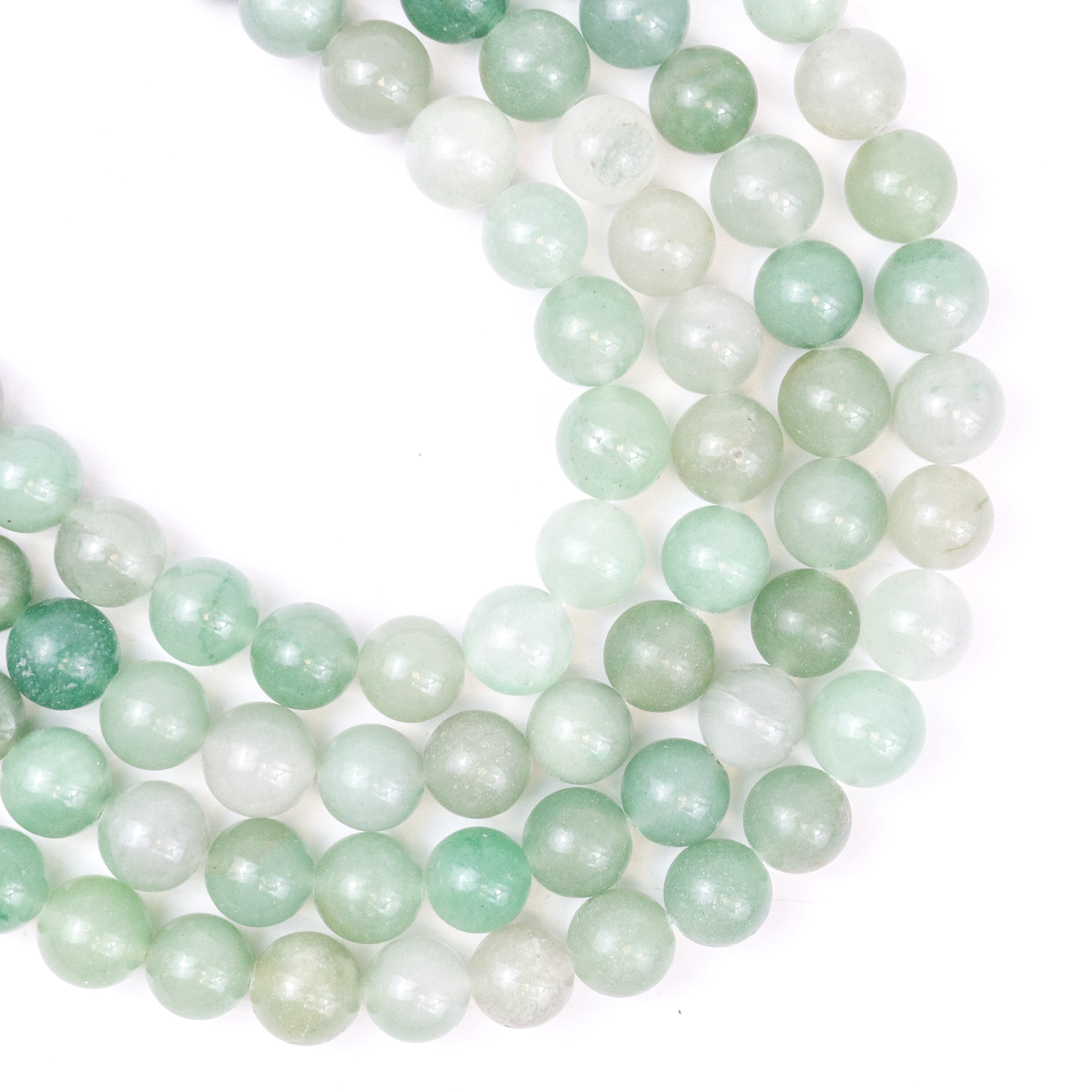 10mm MW Green Aventurine Bead Strand