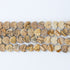 10mm Landscape Jasper Flat Heart Bead Half Strand