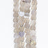 10mm Grey Agate Flat Heart Bead Half Strand