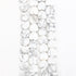 10mm Howlite Flat Heart Bead Half Strand