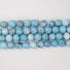 8mm Emulated Larimar Quartz Bead Half Strand