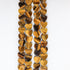 8mm Tiger's Eye Flat Heart Bead Half Strand F6