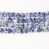 8mm Blue Spot Jasper Flat Heart Bead Half Strand