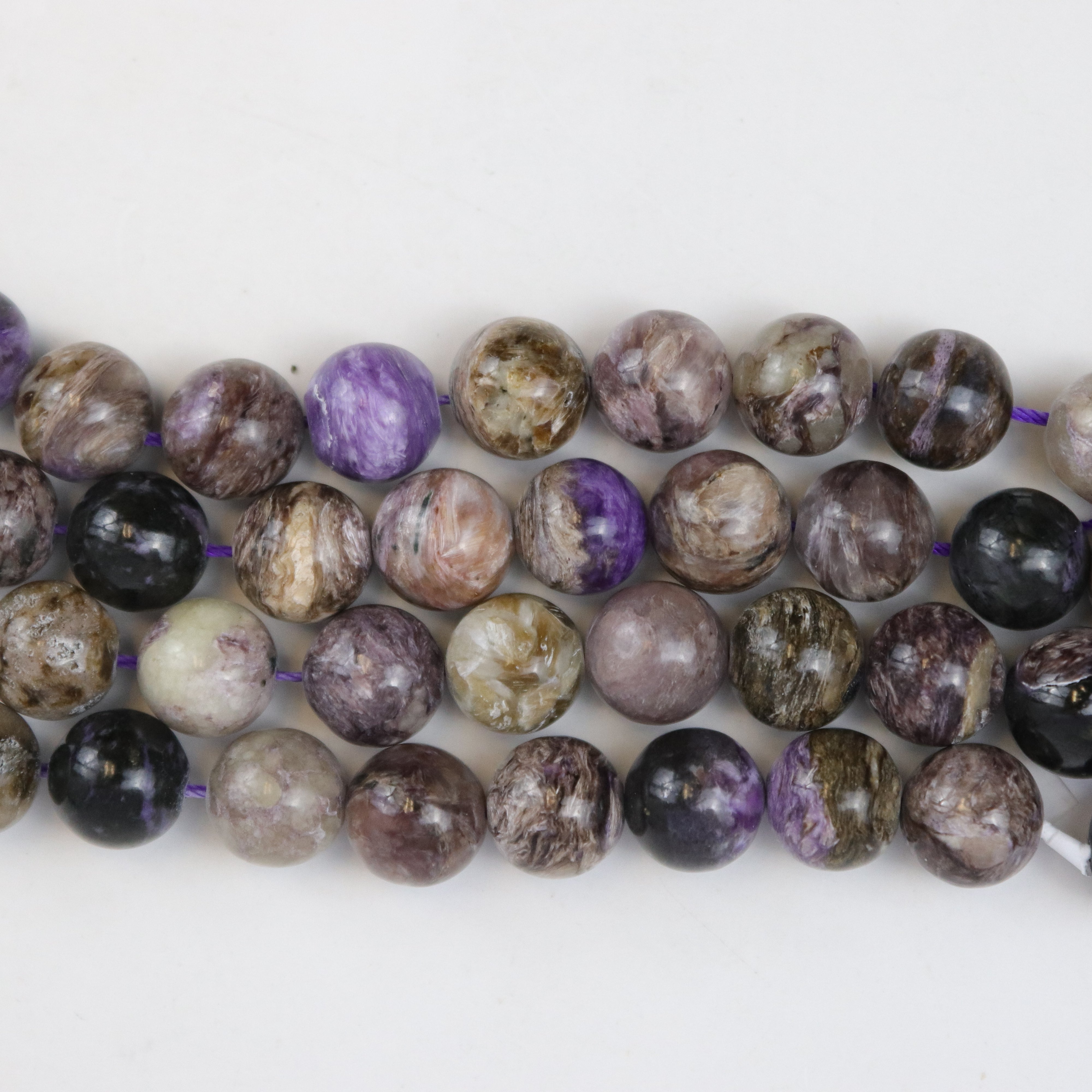 10mm Charoite Bead Third Strand