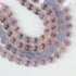 8mm Dyed Pink Sugar Heart Agate Bead Half Strand