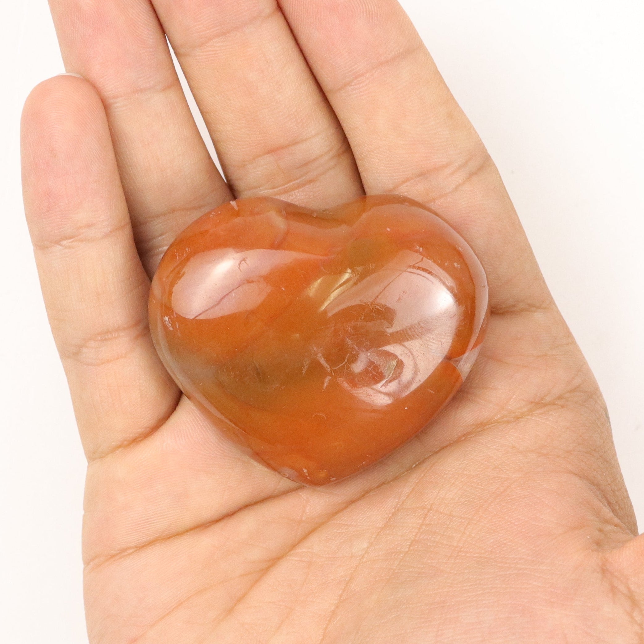 2 Inch Carnelian Heart X4