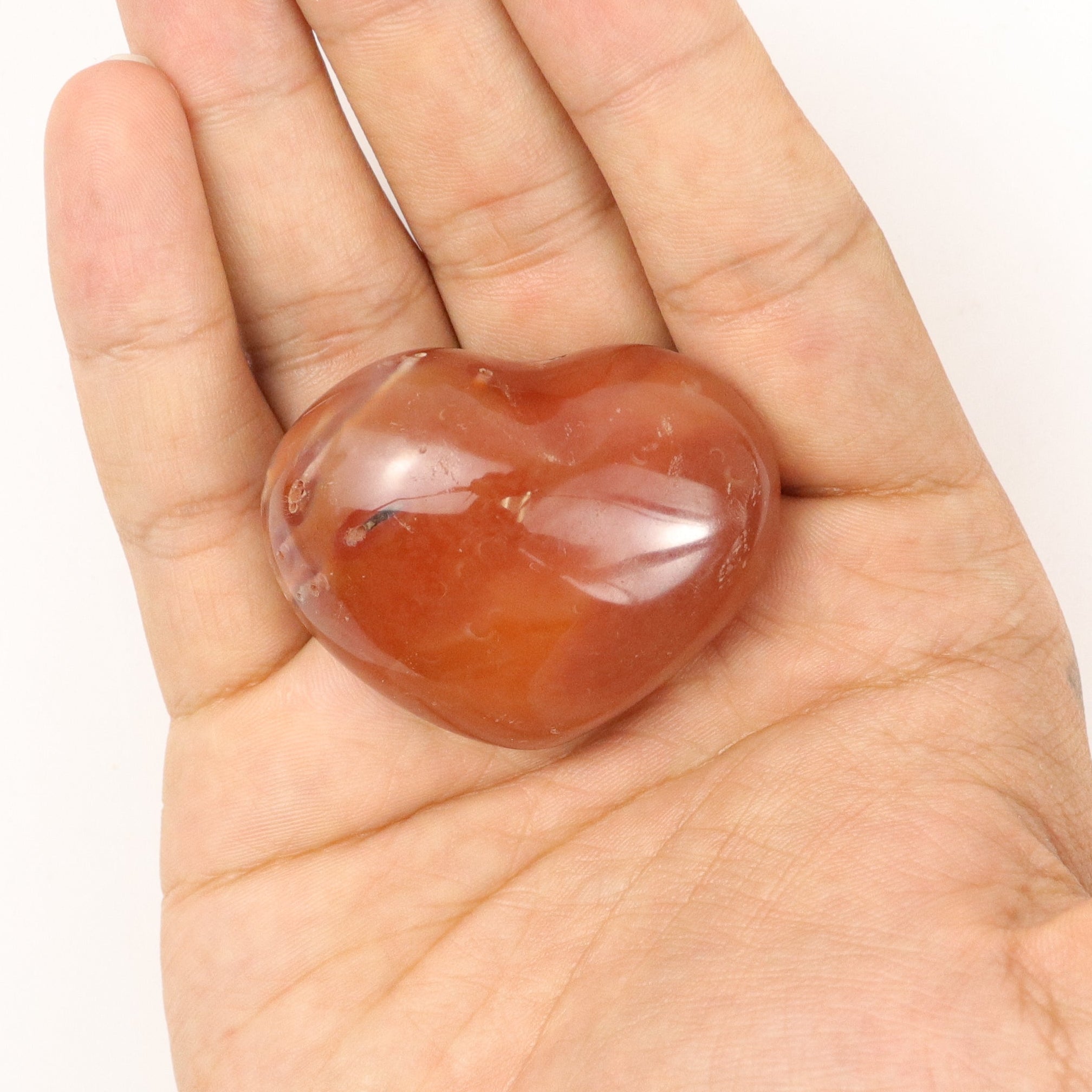 1.5 Inch Carnelian Heart J3