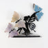 6 Inch Fairy w Gemstone Butterflies on Stand E56