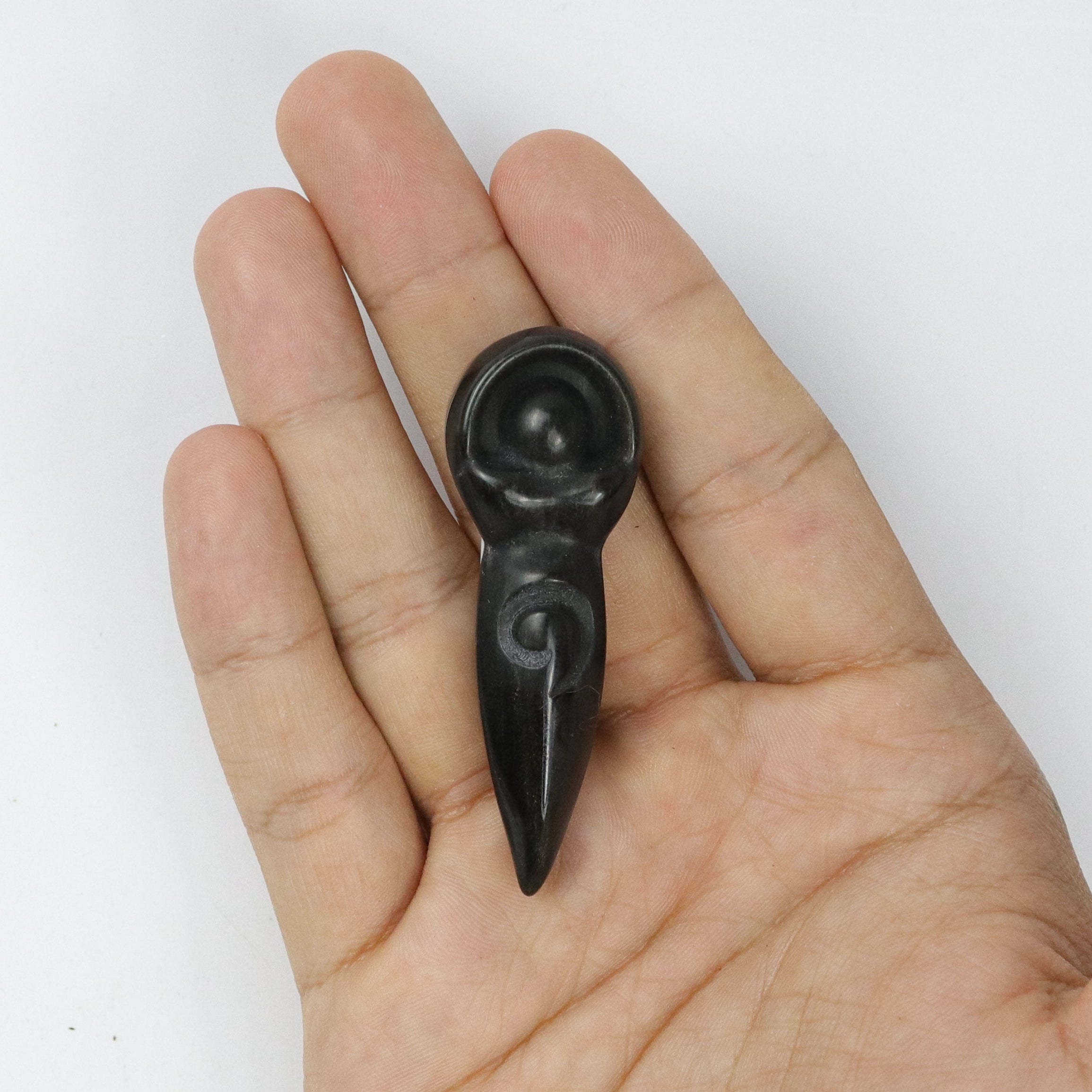 2.5 Inch Silver Sheen Obsidian Goddess A10