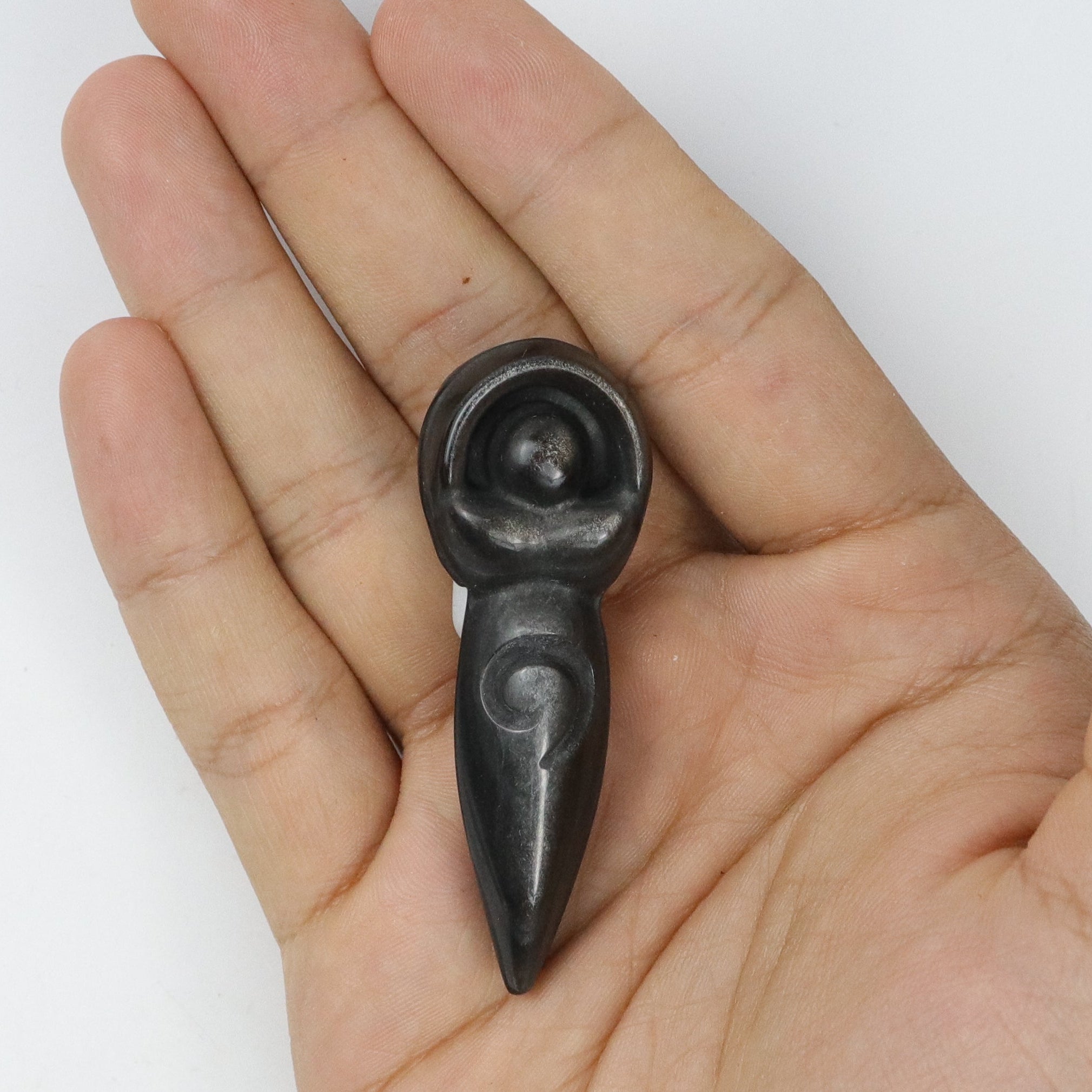 2.5 Inch Silver Sheen Obsidian Goddess C10