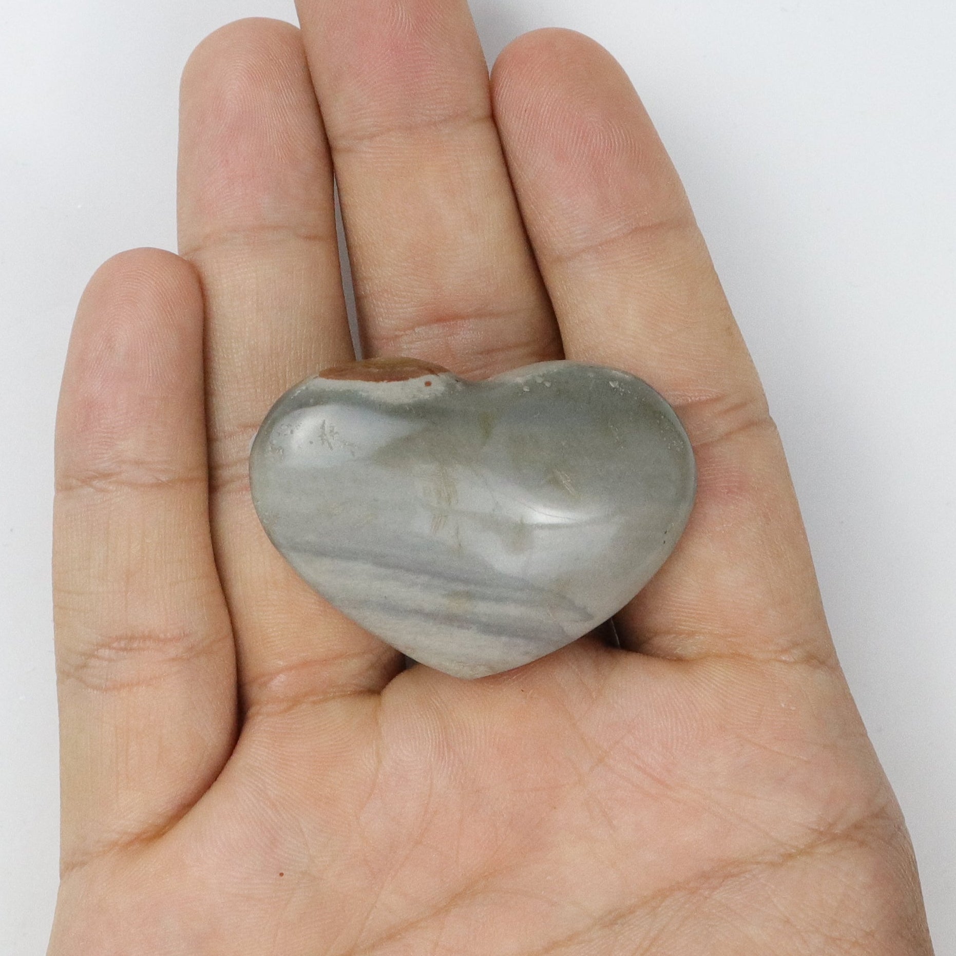 1.75 Inch Polychrome Jasper Heart A4