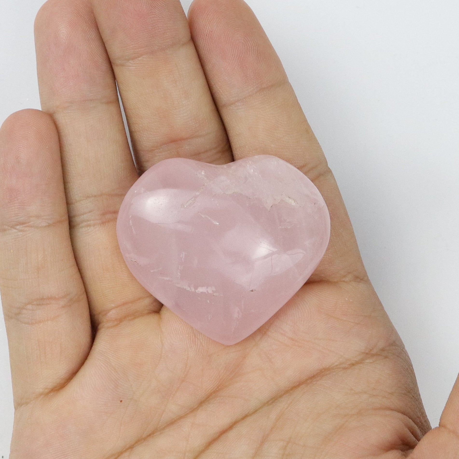 1.75 Inch Rose Quartz Heart K5