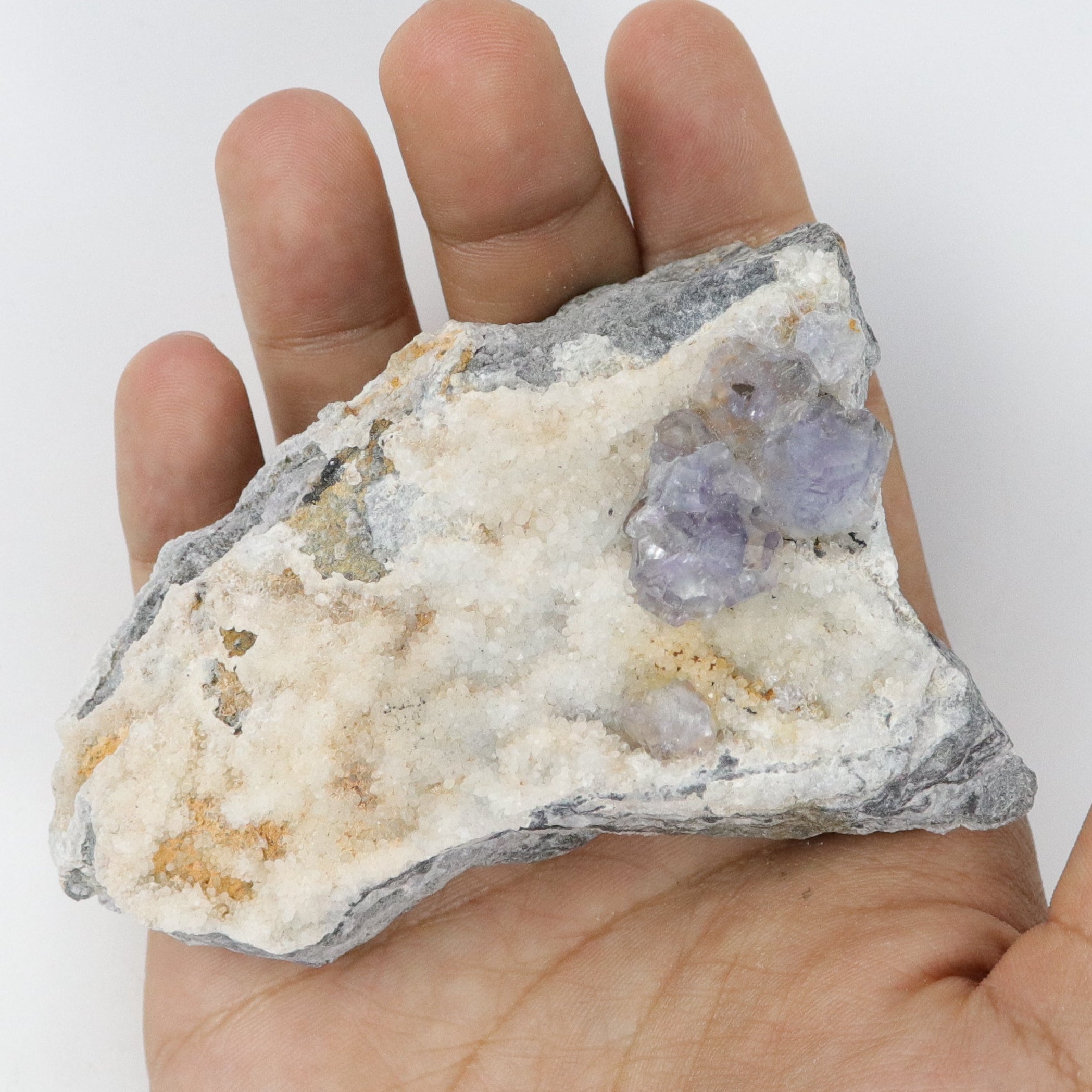 3.5 Inch Tanzanite Fluorite B24
