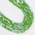 4mm Dark Green Faceted Bicone Crystal 12-Inch Bead Strand