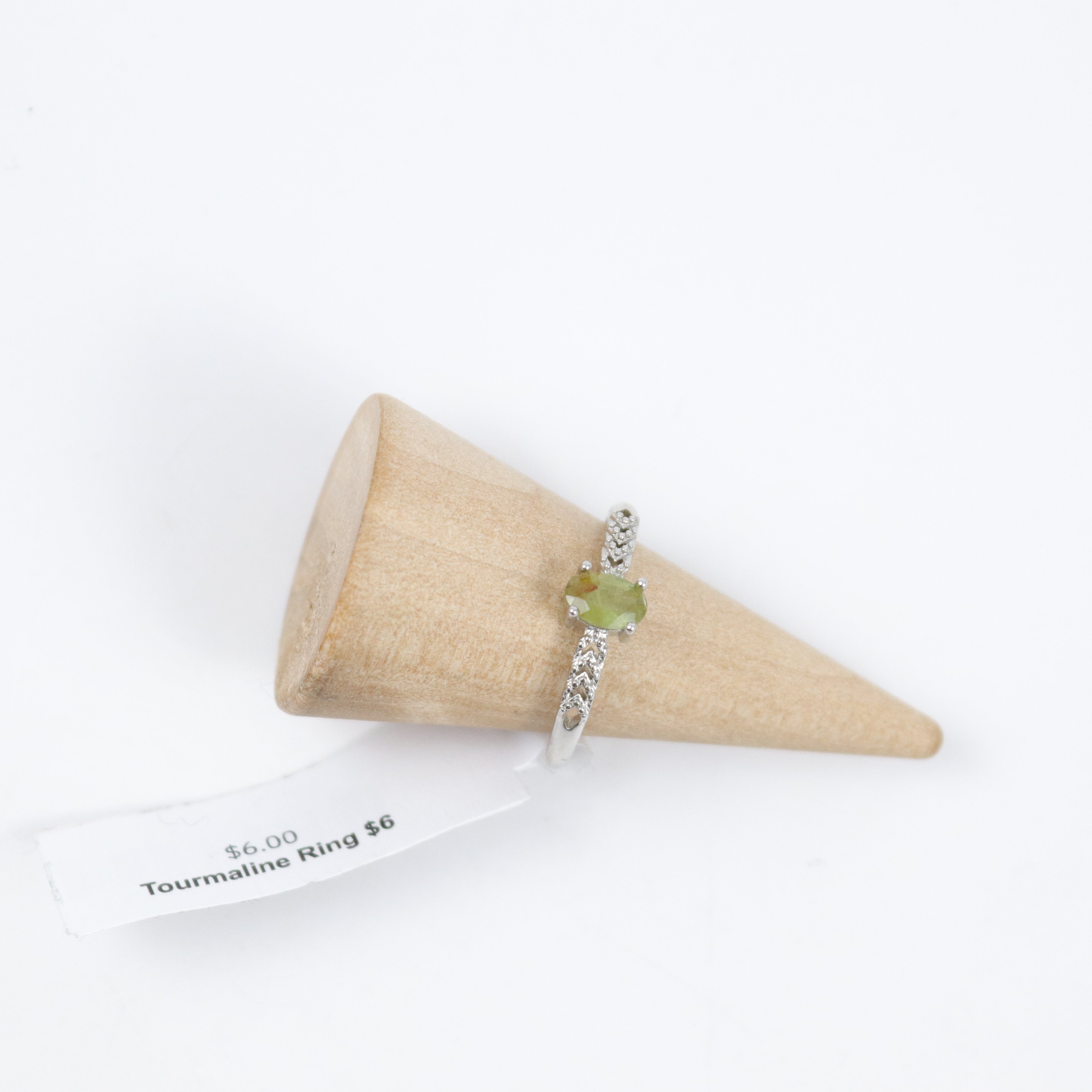 Green Adjustable Tourmaline Ring U6