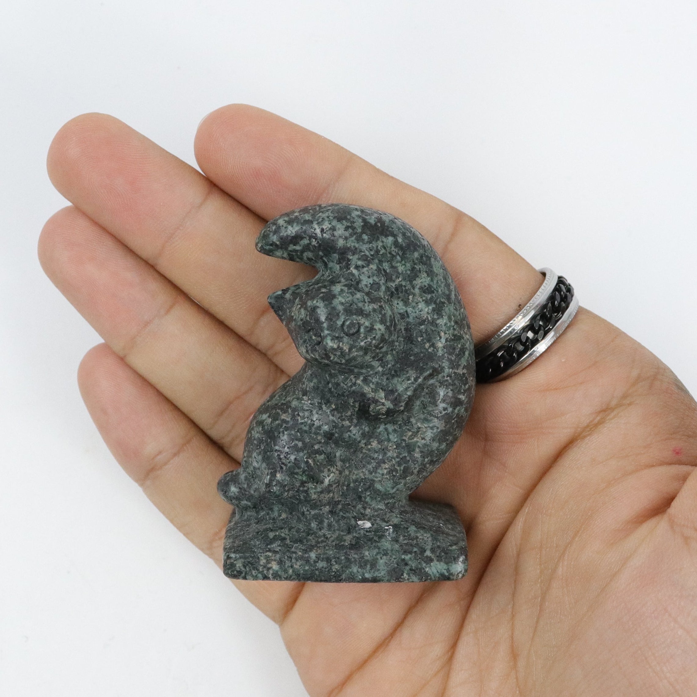 2 Inch Ruby Zoisite Kitty on Moon E17