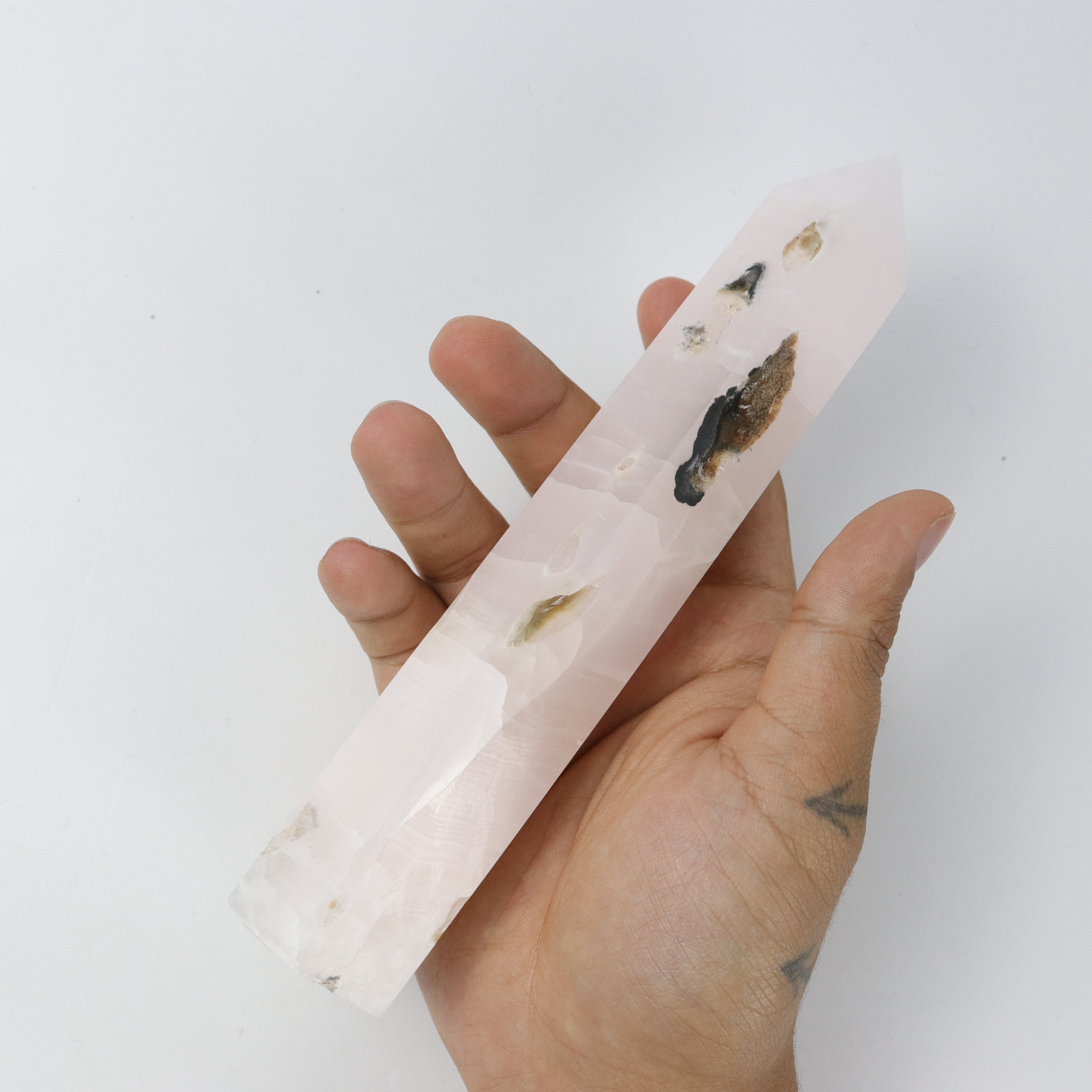 7.75 Inch Mangano Calcite Tower C44