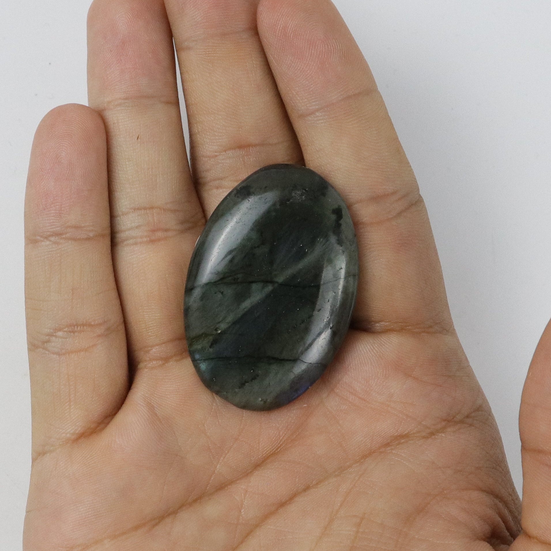 2 Inch Labradorite Palm Stone X3