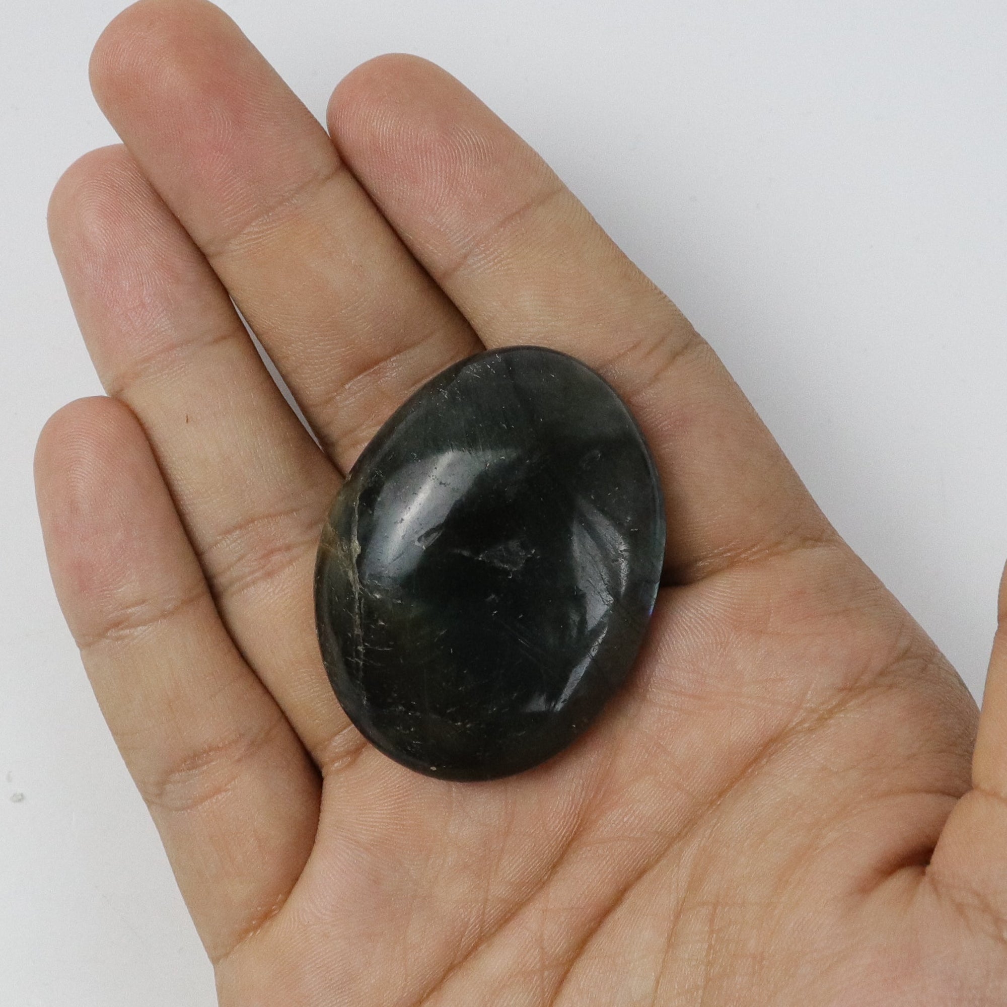 2 Inch Labradorite Palm Stone W4