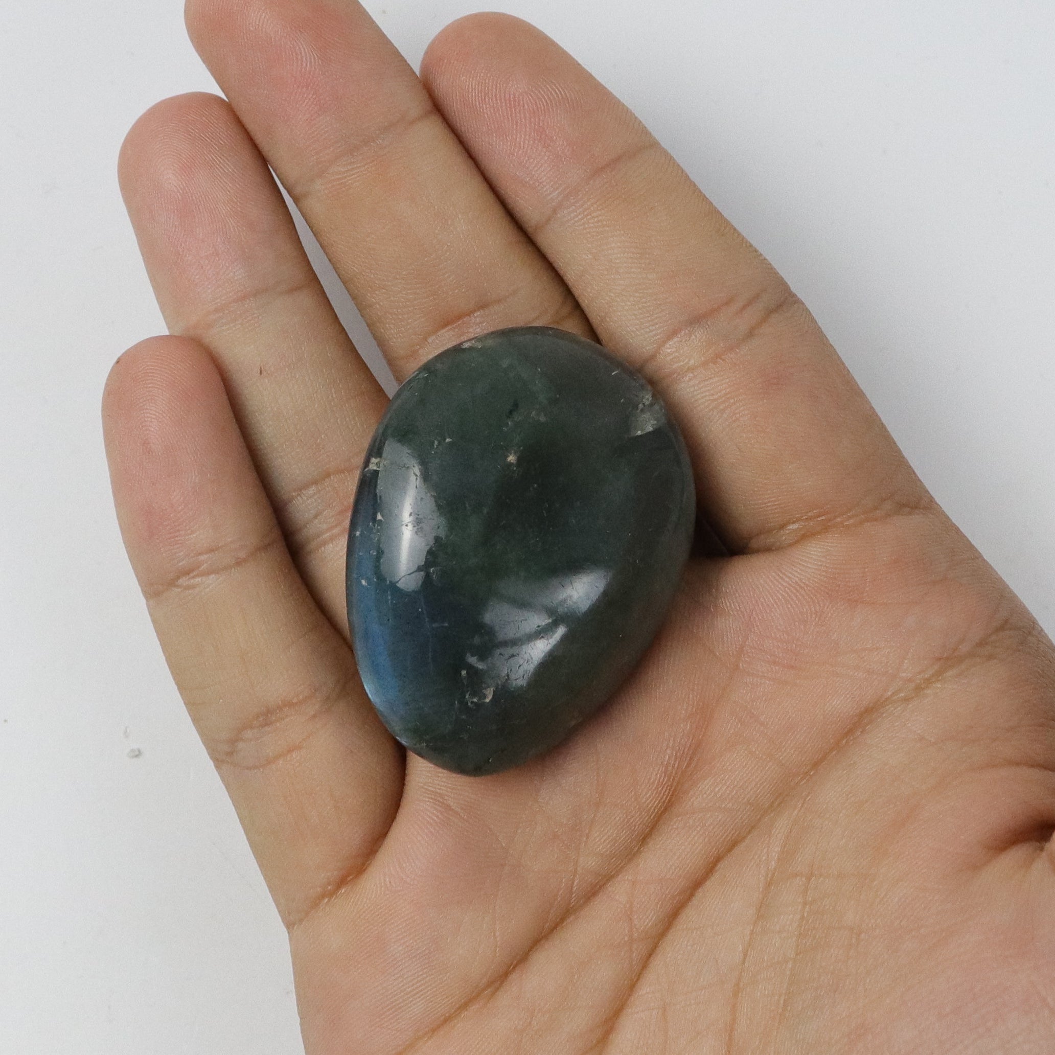 1.75 Inch Labradorite Palm Stone X5