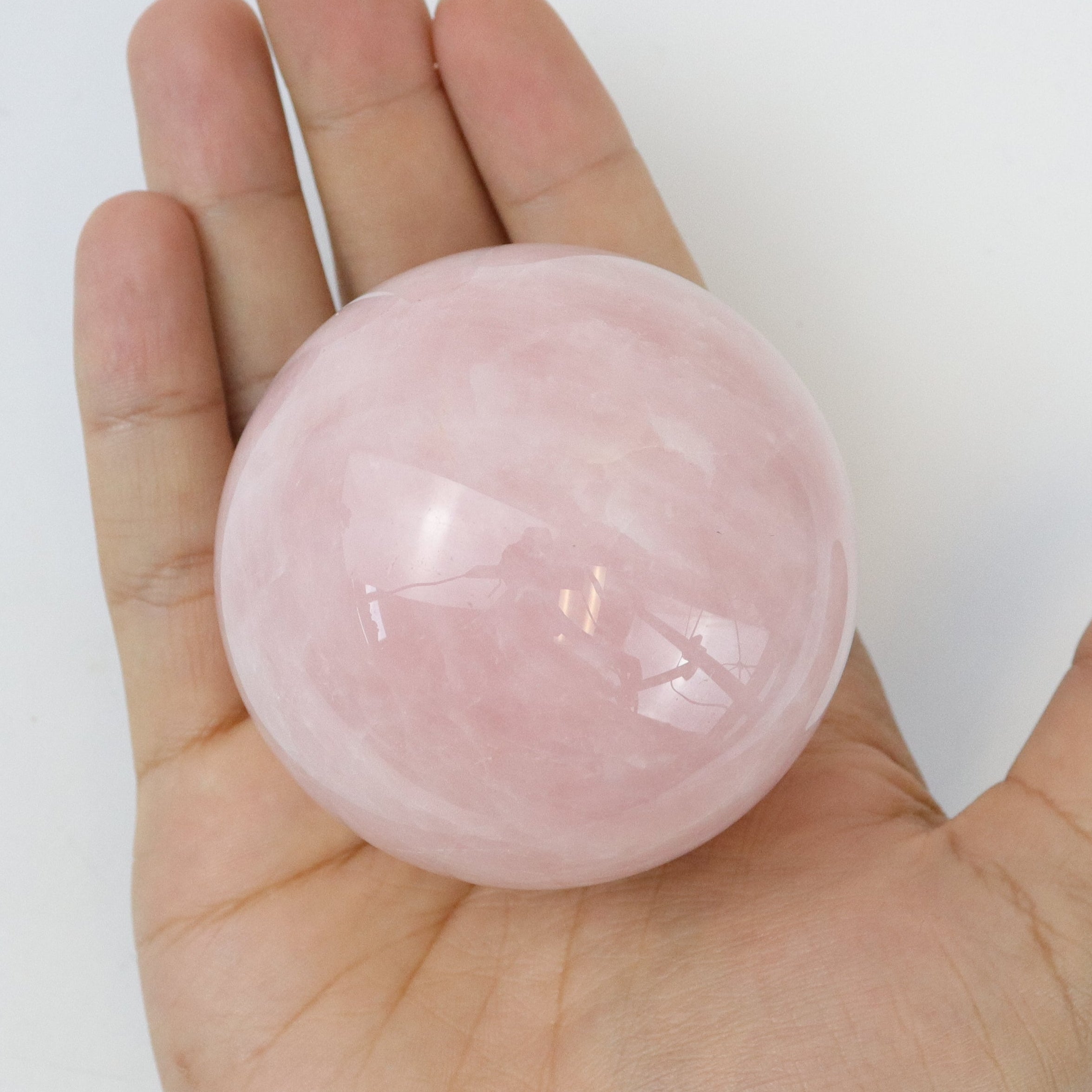 2.5 Inch Rose Quartz Sphere G30