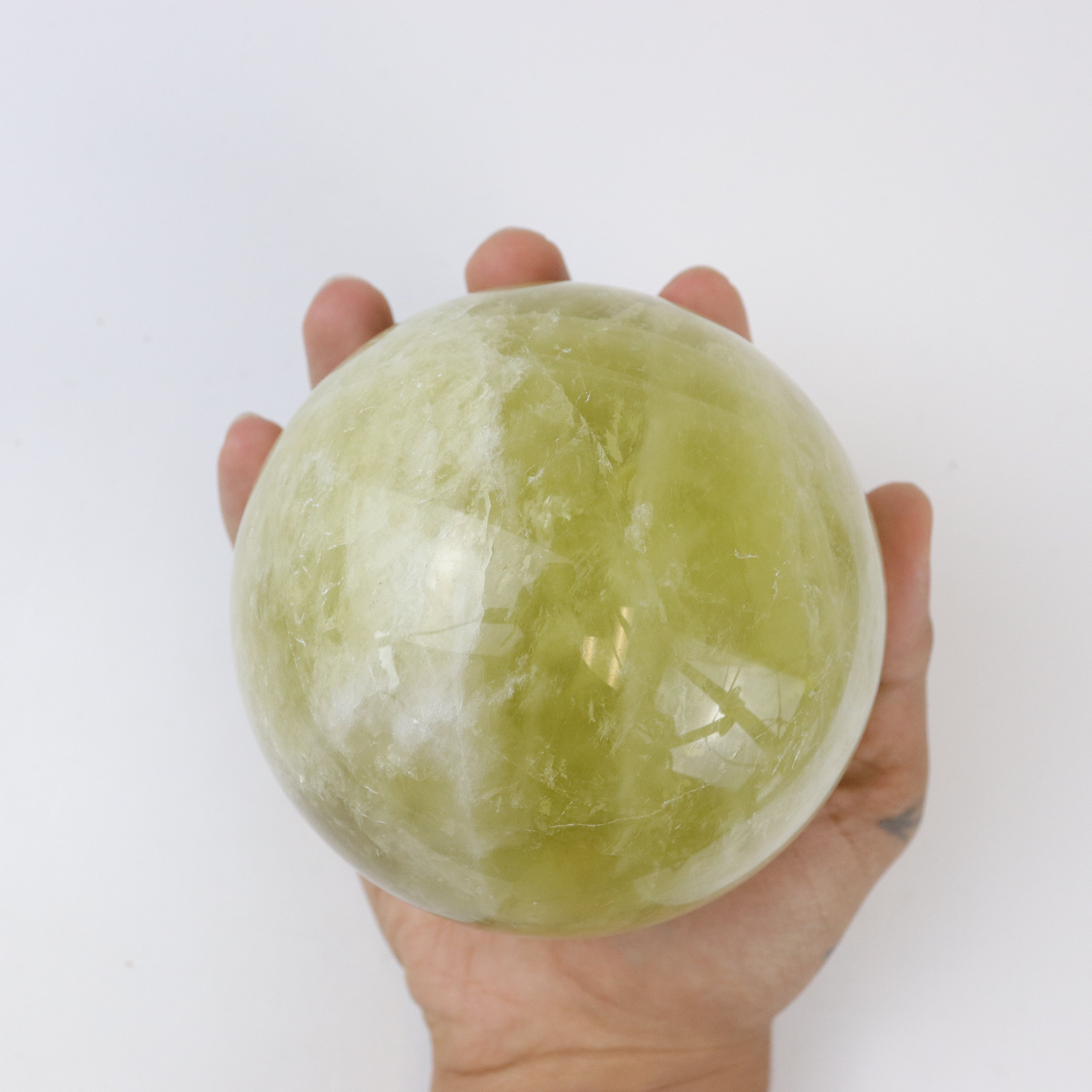 4.5 Inch Lemon Quartz Sphere G111