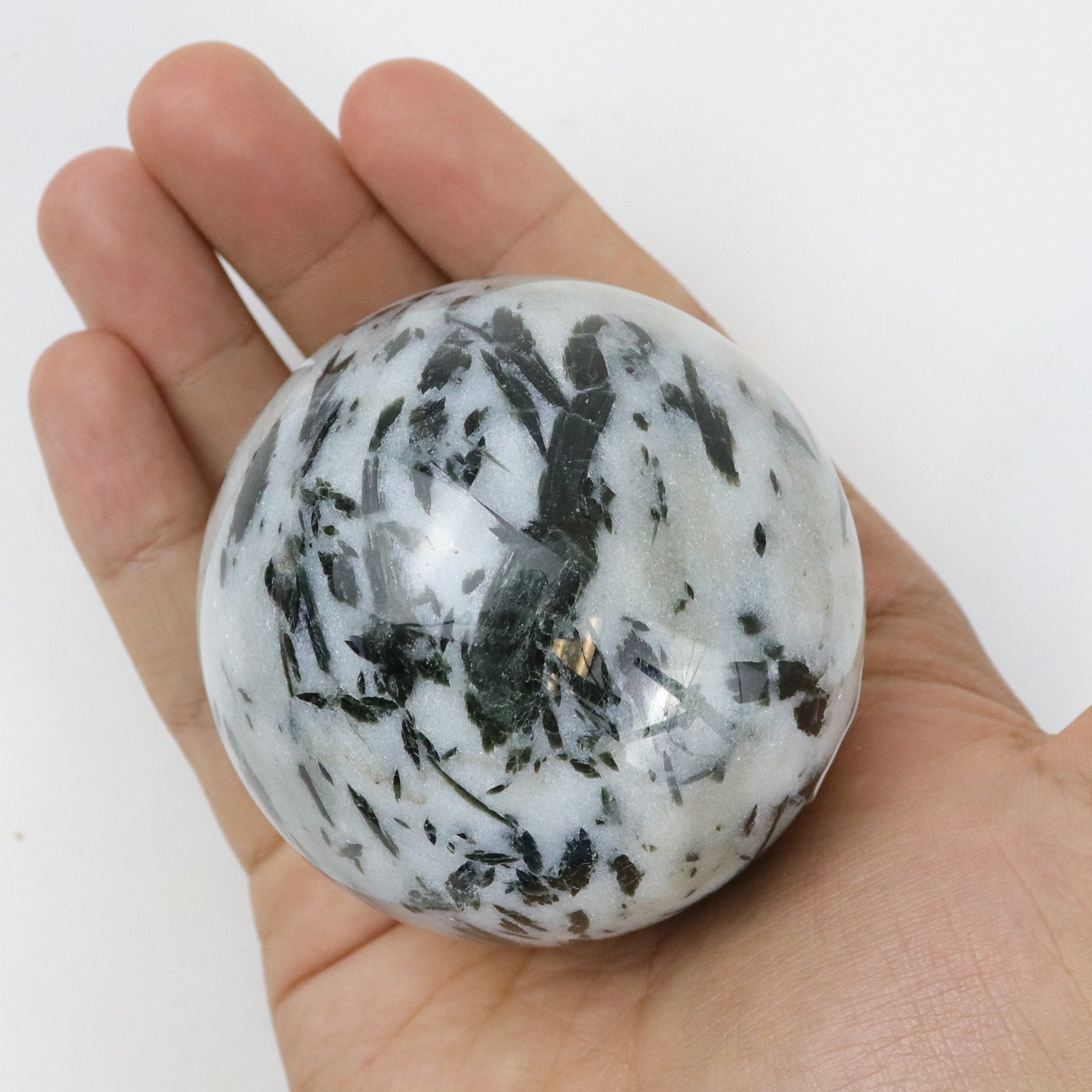 2.5 Inch Green Tourmaline Sphere A33