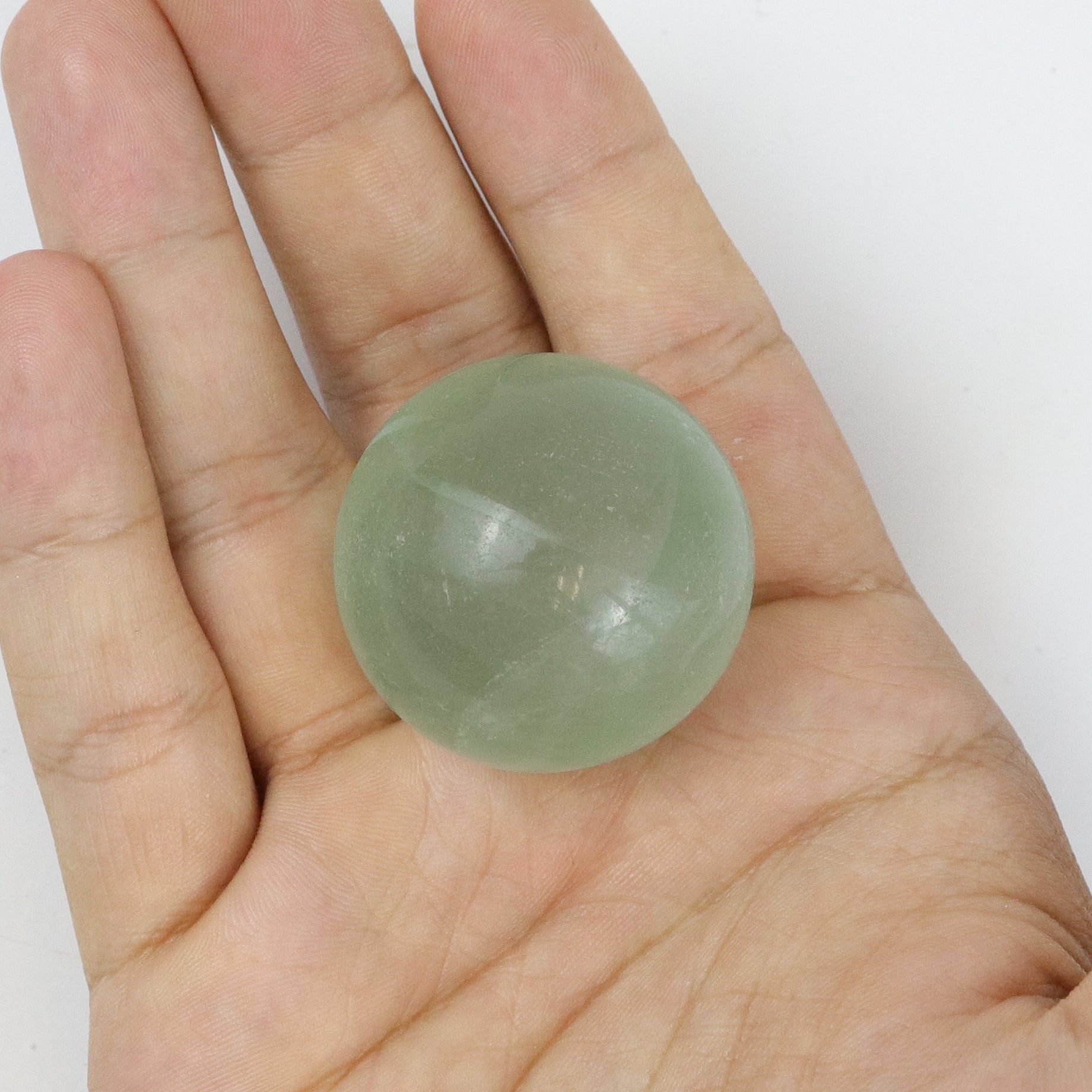 1.25 Inch Green Fluorite Sphere E10