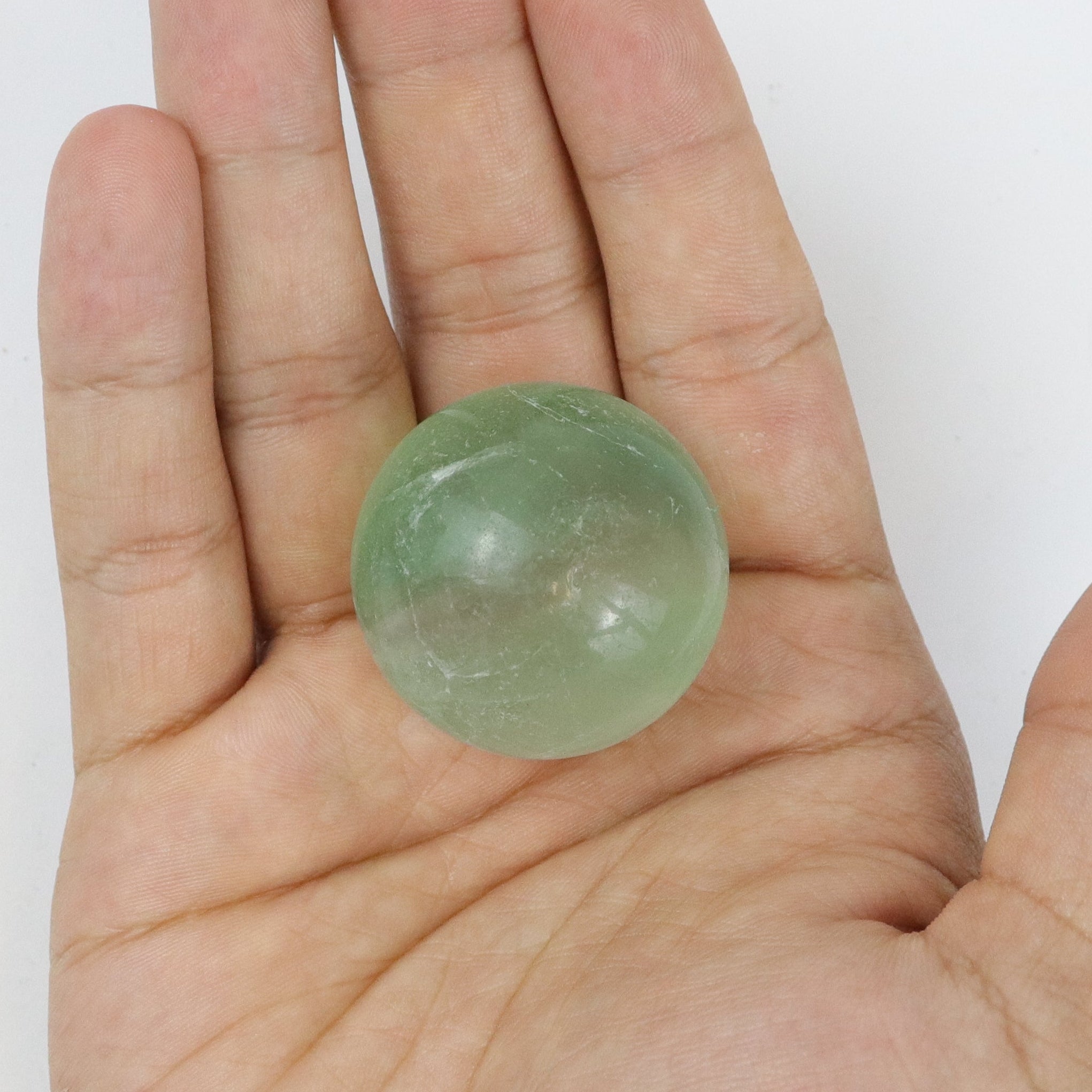 1.25 Inch Green Fluorite Sphere B10