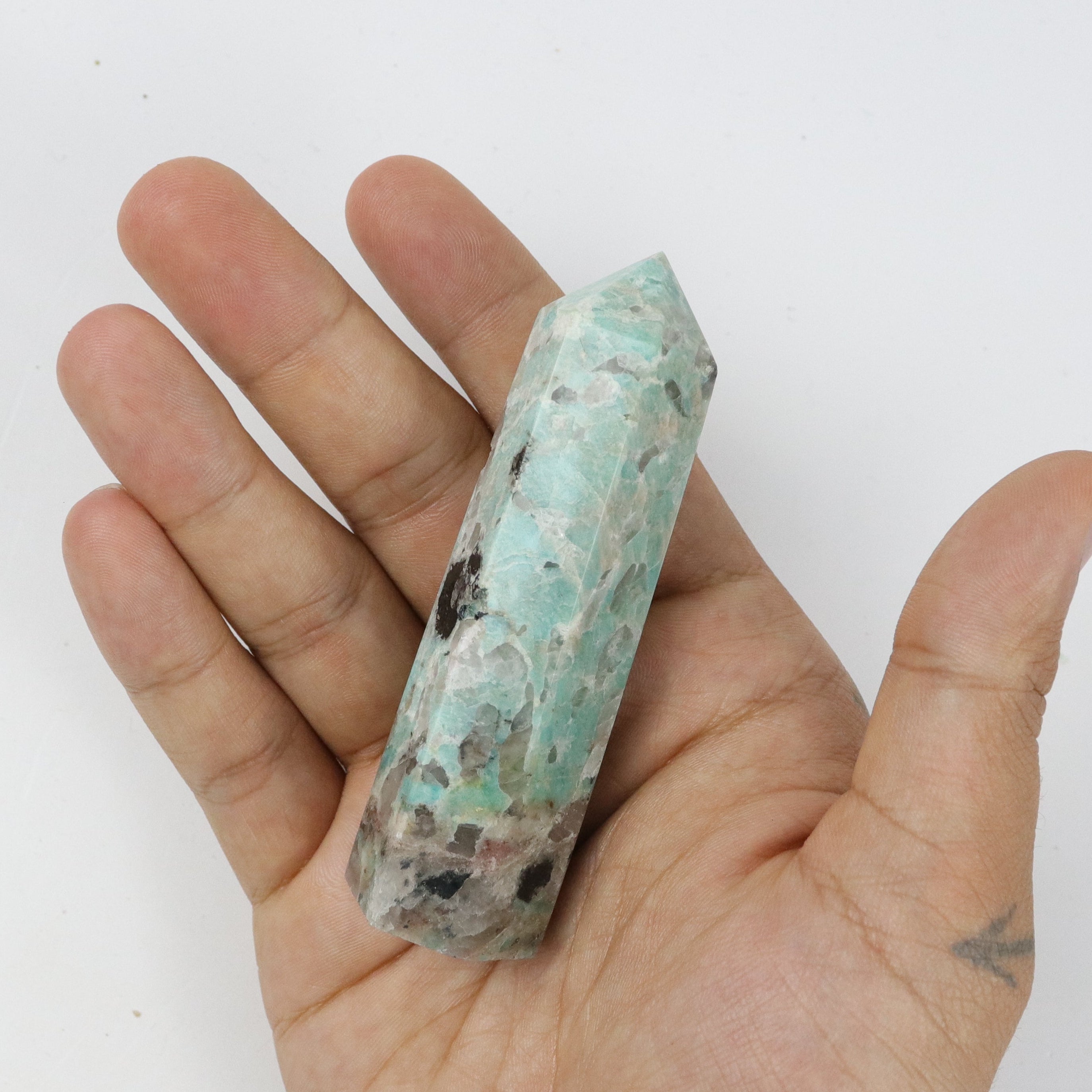 3.5 Inch Amazonite Tower V6