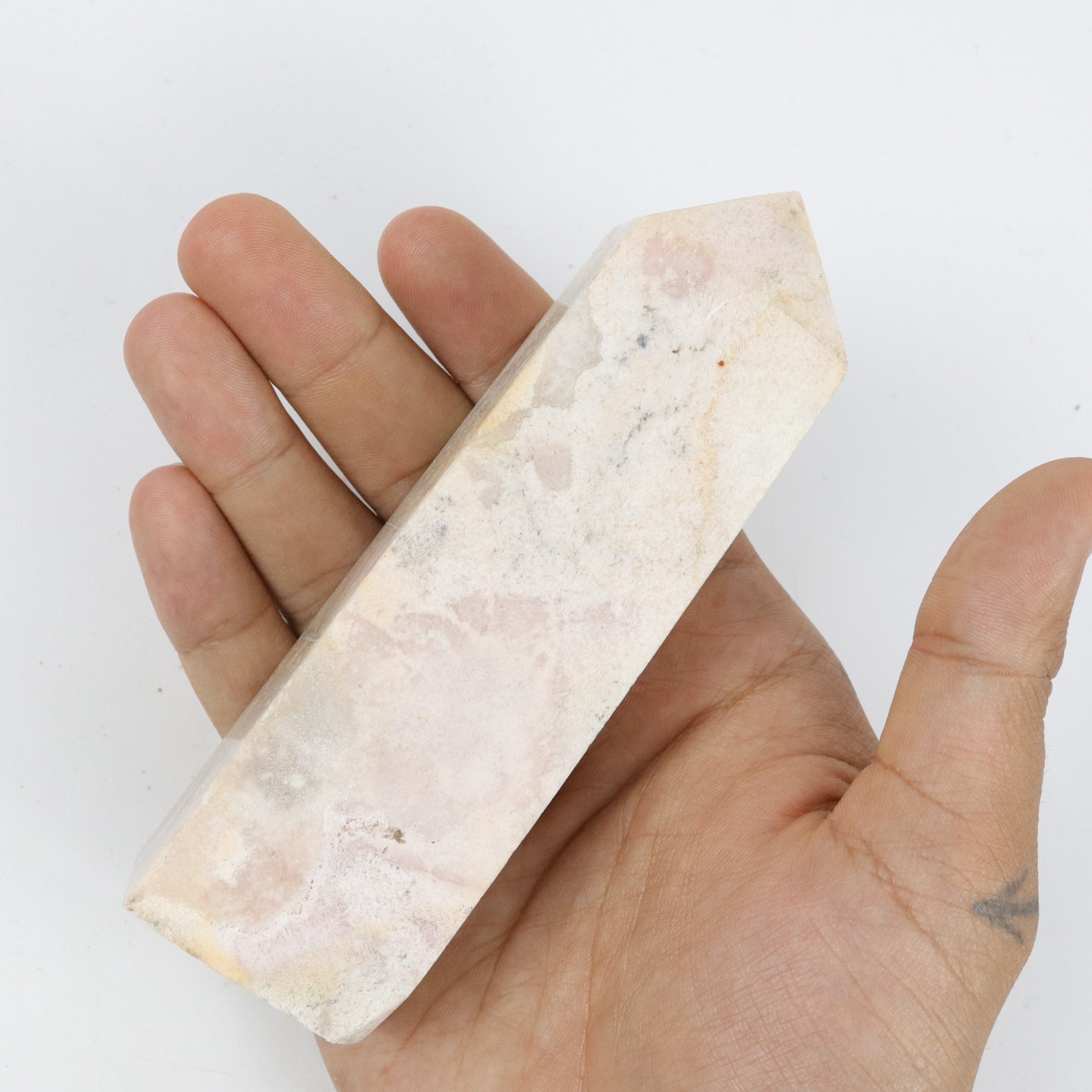 5.25 Inch Pink Amethyst Tower J22