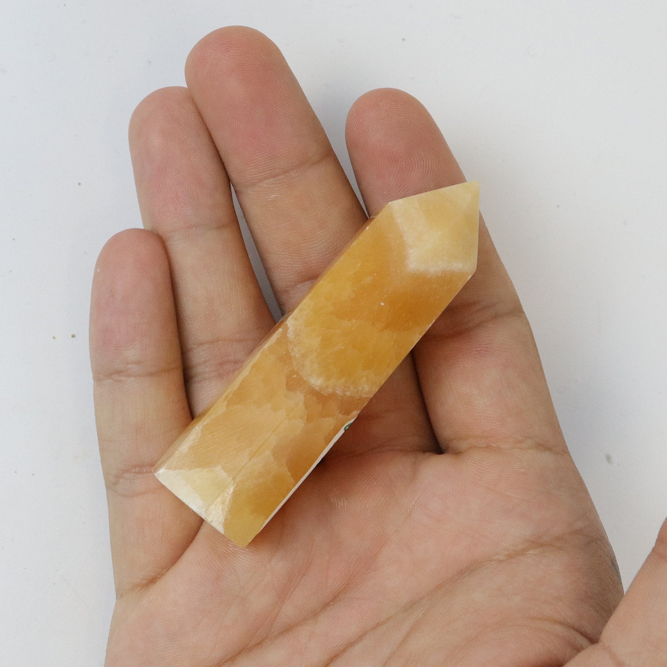3 Inch Orange Calcite Tower E6