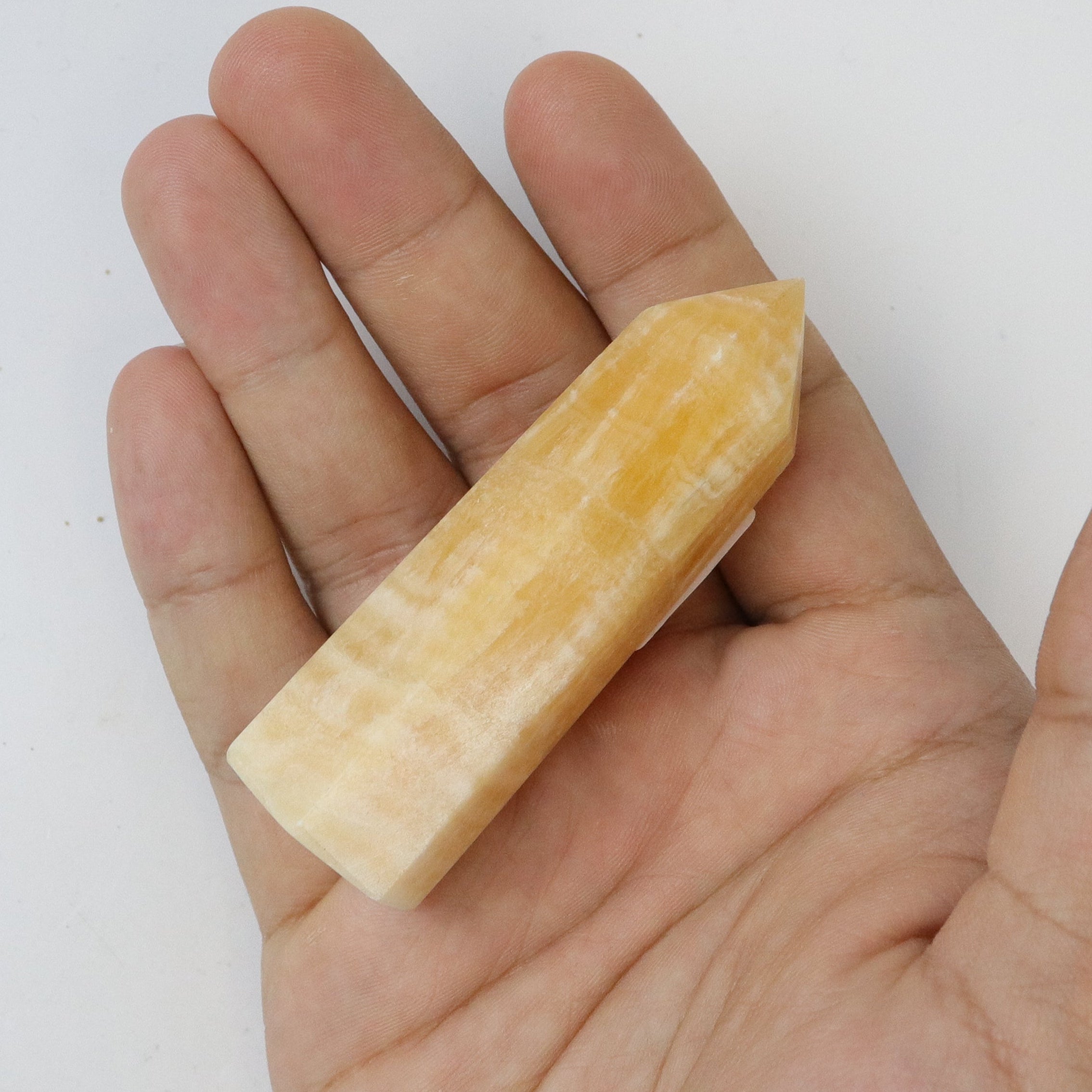 3 Inch Orange Calcite Tower B6