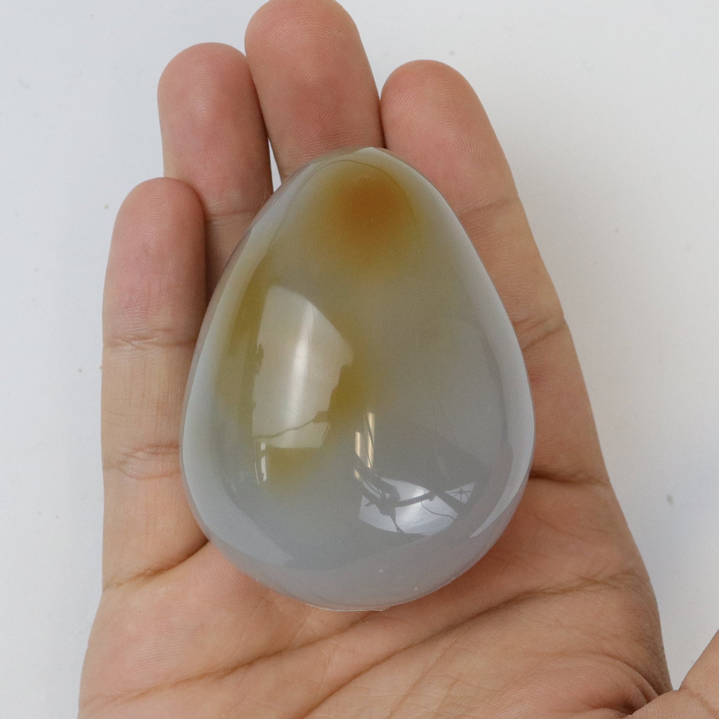 2.5 Inch Flower Agate Egg D11