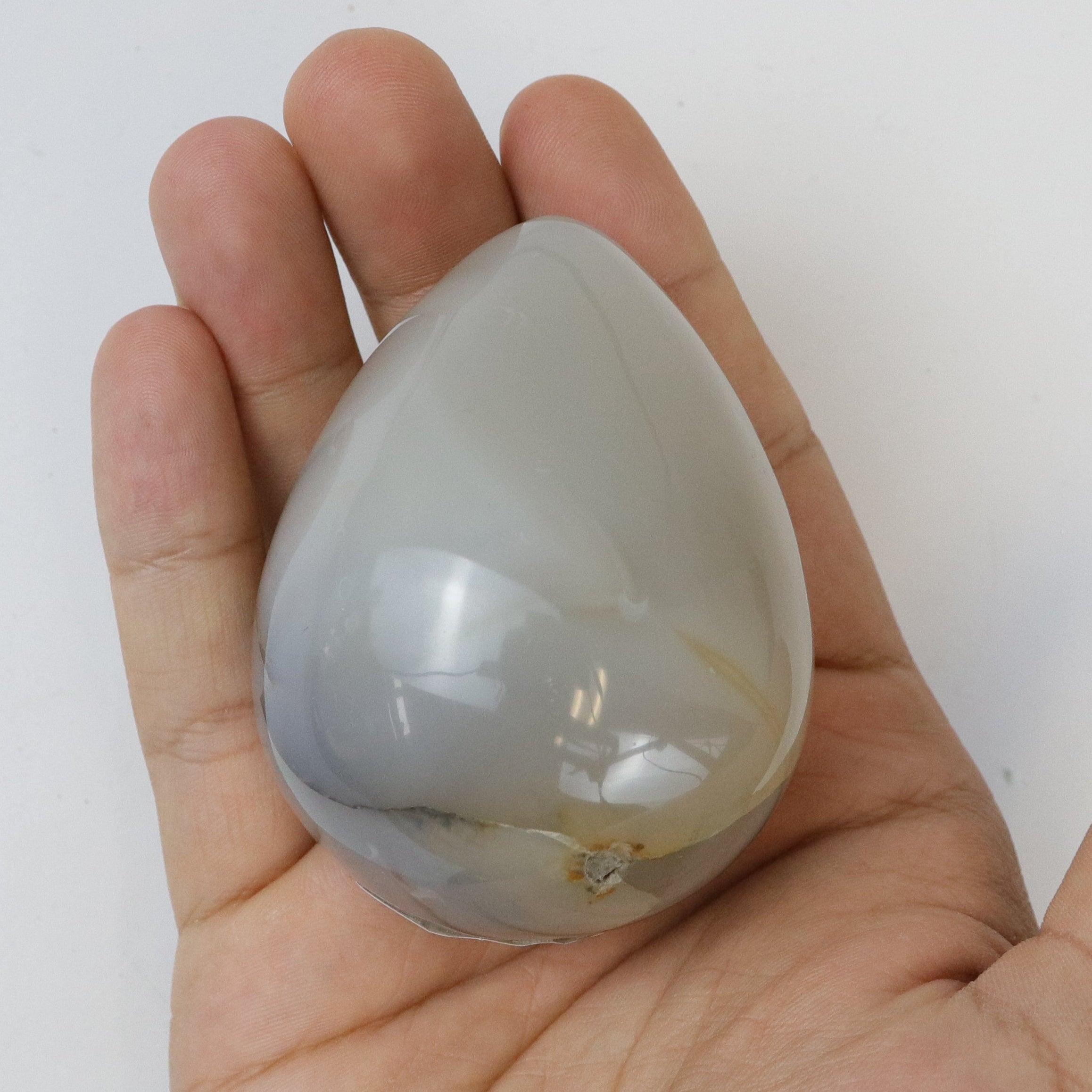 2.5 Inch Flower Agate Egg F12