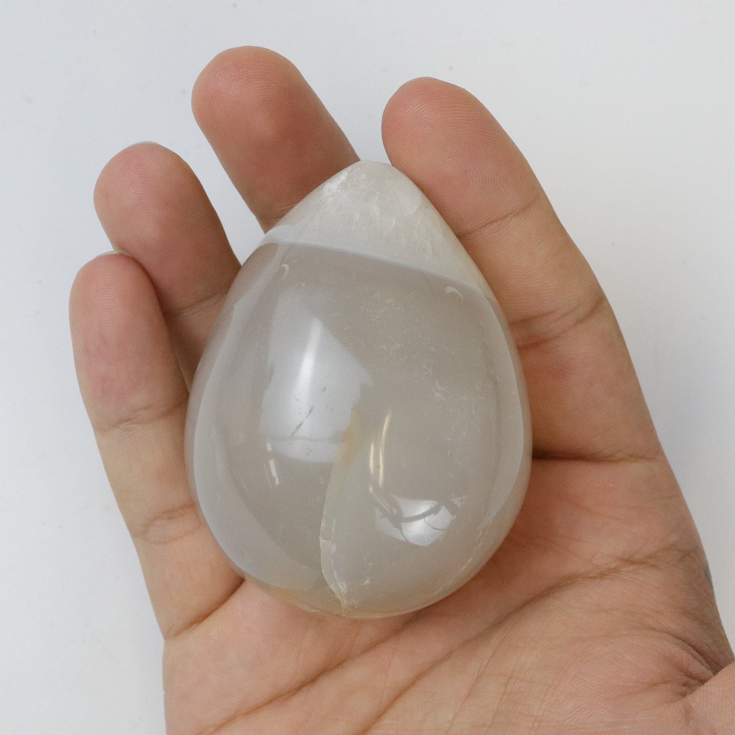 2.5 Inch Flower Agate Egg K15