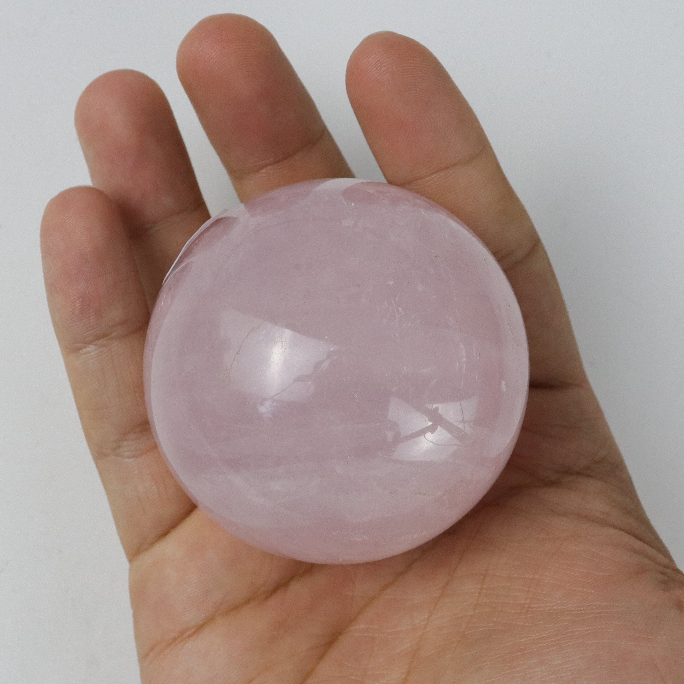 2.25 Inch Rose Quartz Sphere E31