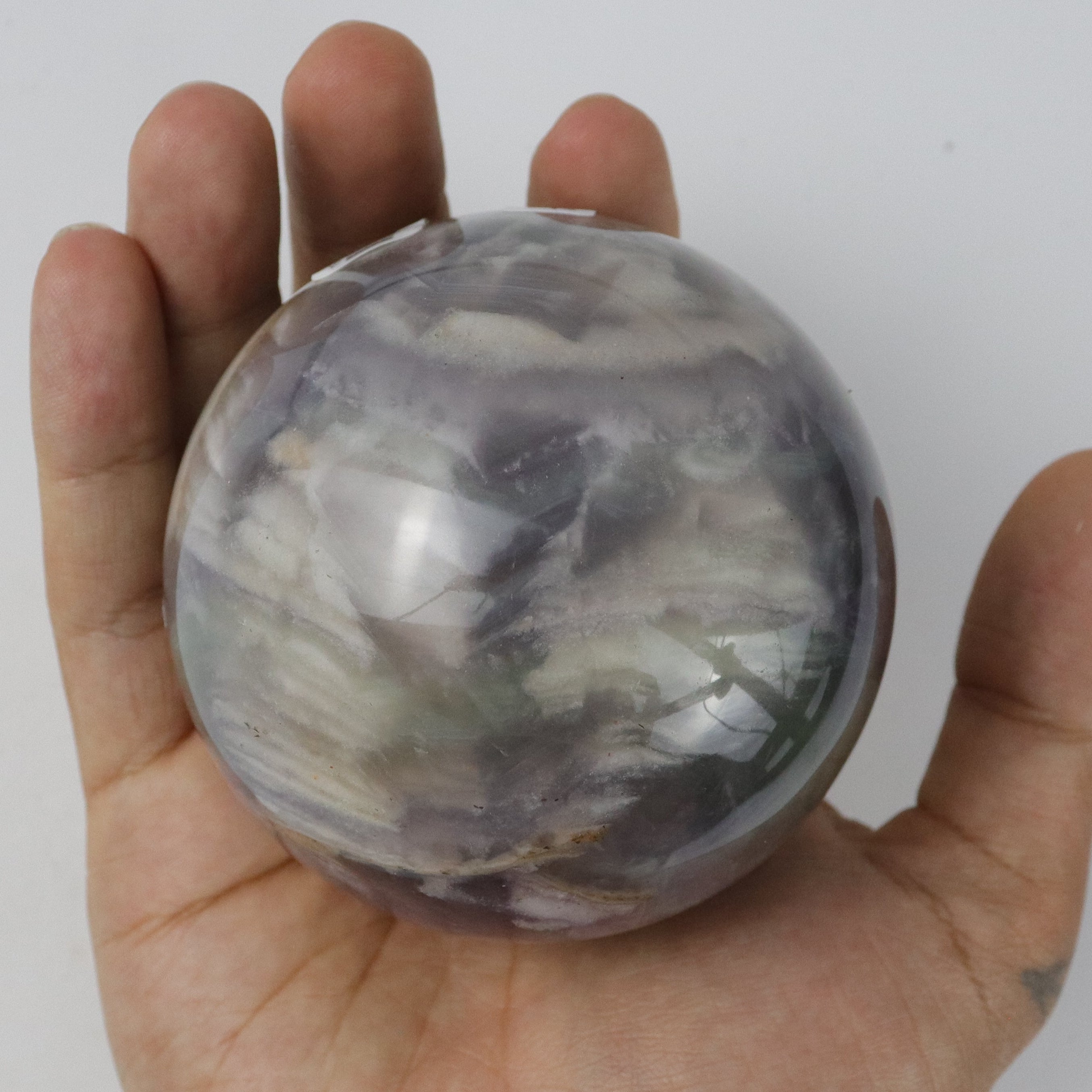 3 Inch Silk Fluorite Sphere L64
