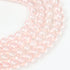6mm Pink Glass Bead Strand 31" Loop $3.75