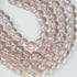 10mm Strawberry Purple Glitter Powder Glass Bead Strand 32" Loop $5.00