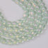 10mm Light Green/Purple Glitter Powder Glass Bead Strand 32" Loop $5.00