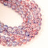 6mm Red/Blue Glass Bead Strand 31" Loop $3.75