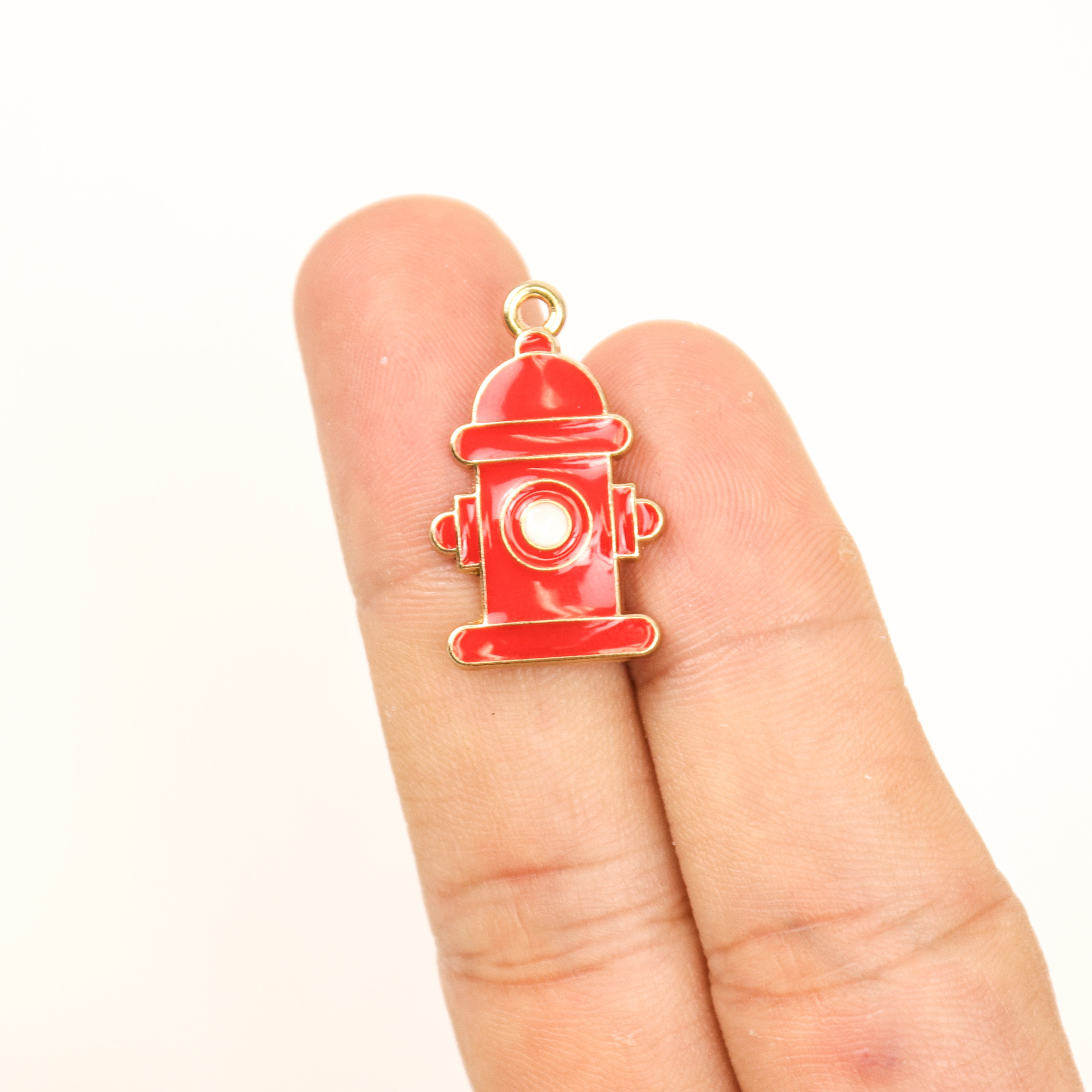 $2.50 Fire Hydrant Enamel Charm Pack (4 Charms)